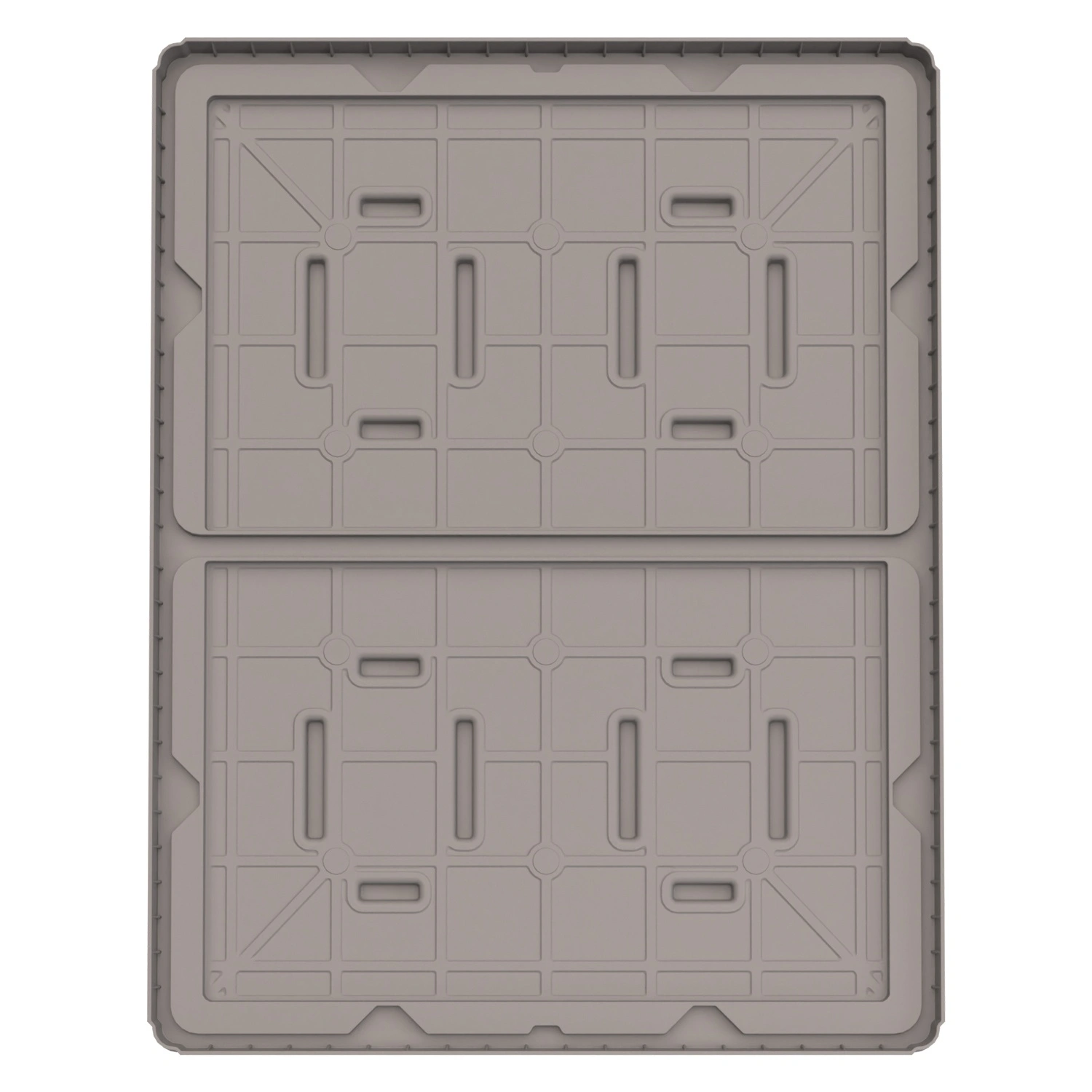 Крышка разборного контейнера Polybox 1450х1150х60 мм iPlast серая NEW (05.022)
