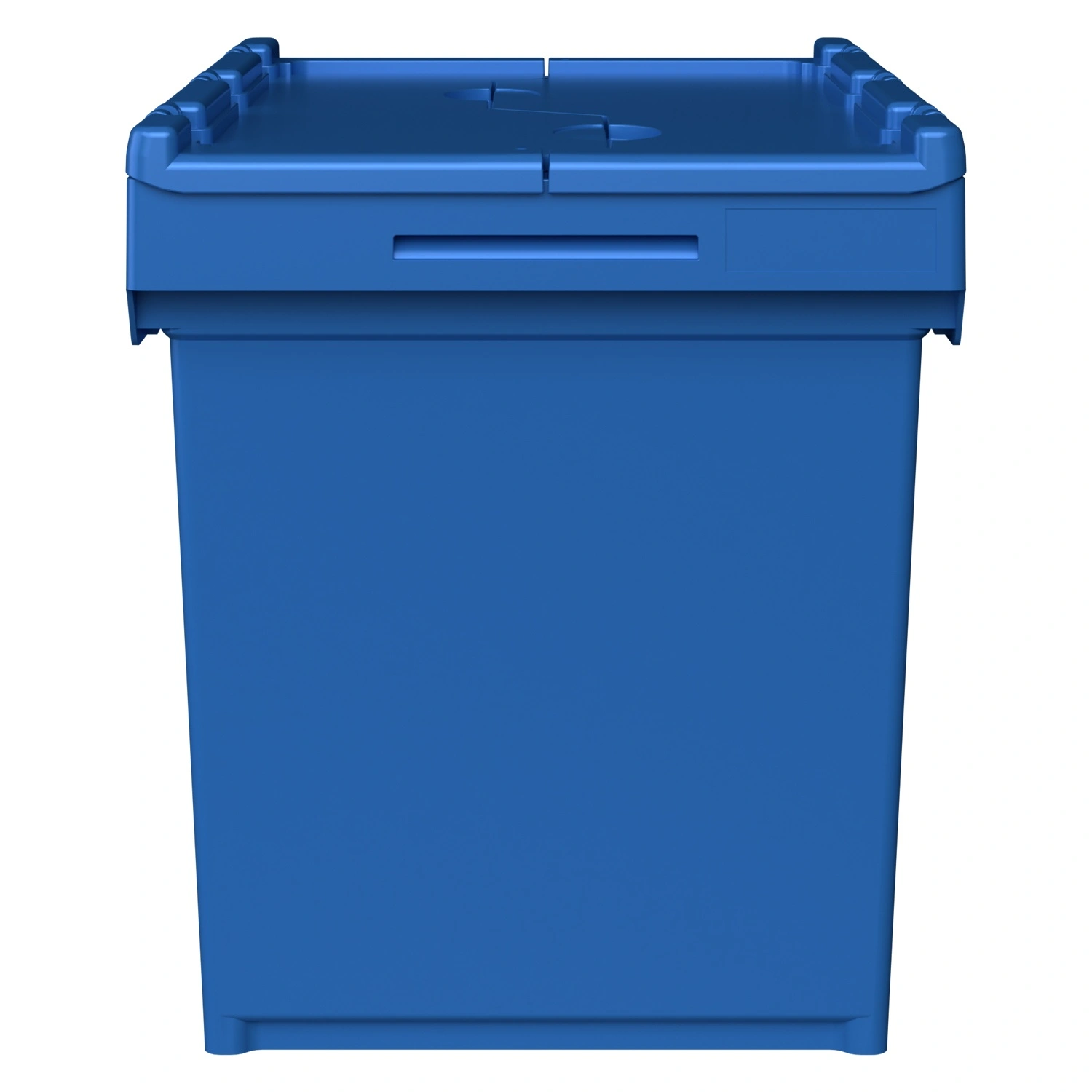 Вкладываемый контейнер INSTORE KVR-6442 600х400х420 мм iPlast голубой с усиленным дном и распашной крышкой