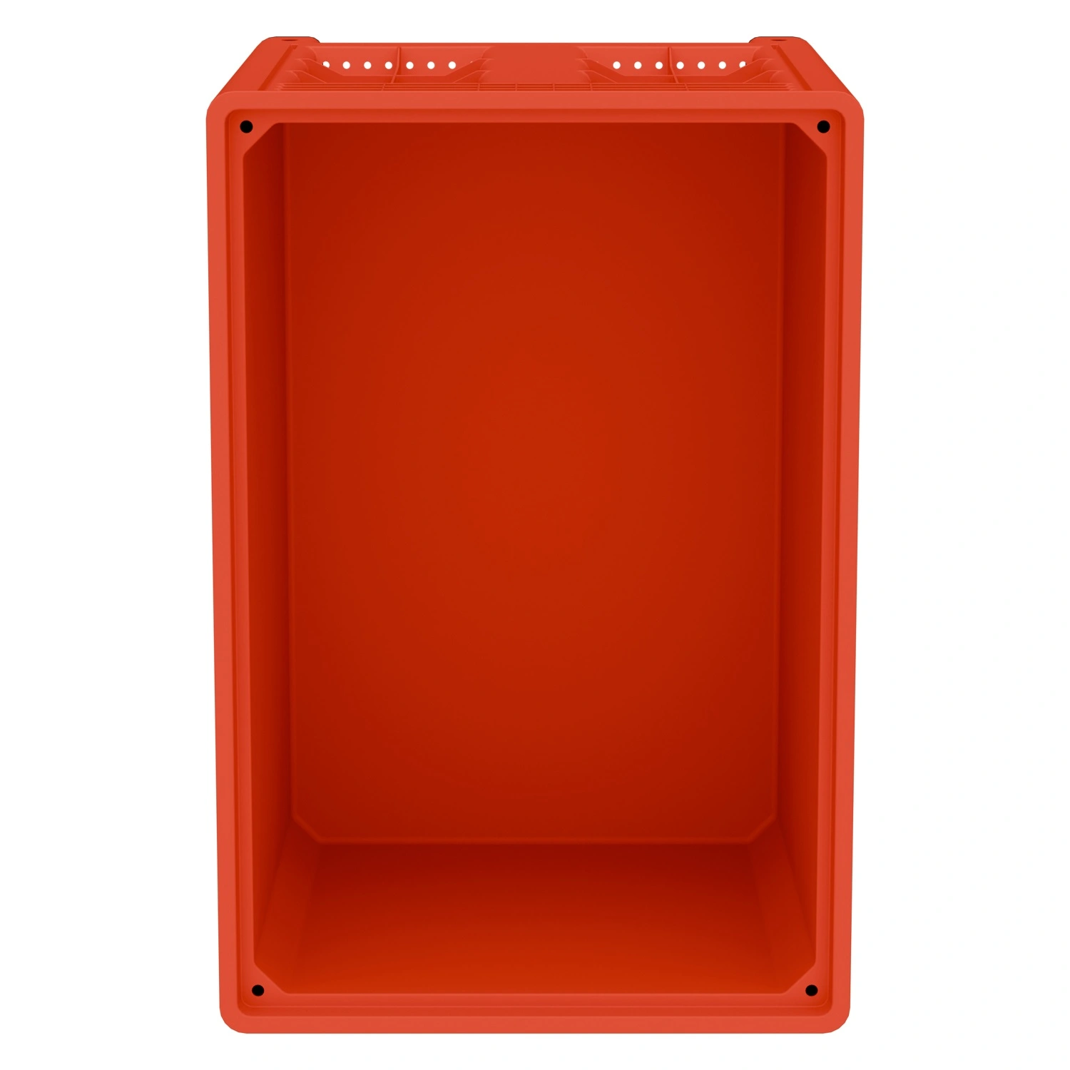 Большой контейнер 1200x800x800 мм iPlast iBOX красный со сплошными стенками и дном, на ножках