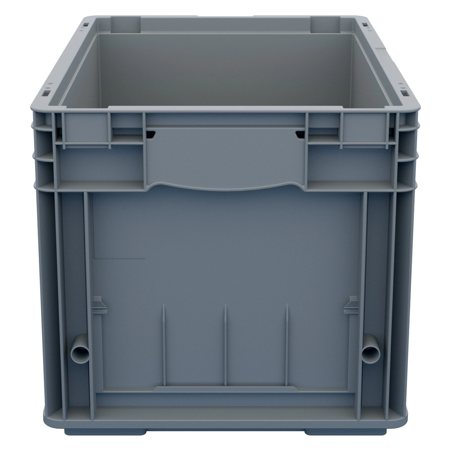 Ящик RL-KLT 4280 396х297х280 мм iPlast светло-серый с дренажными отверстиями в дне