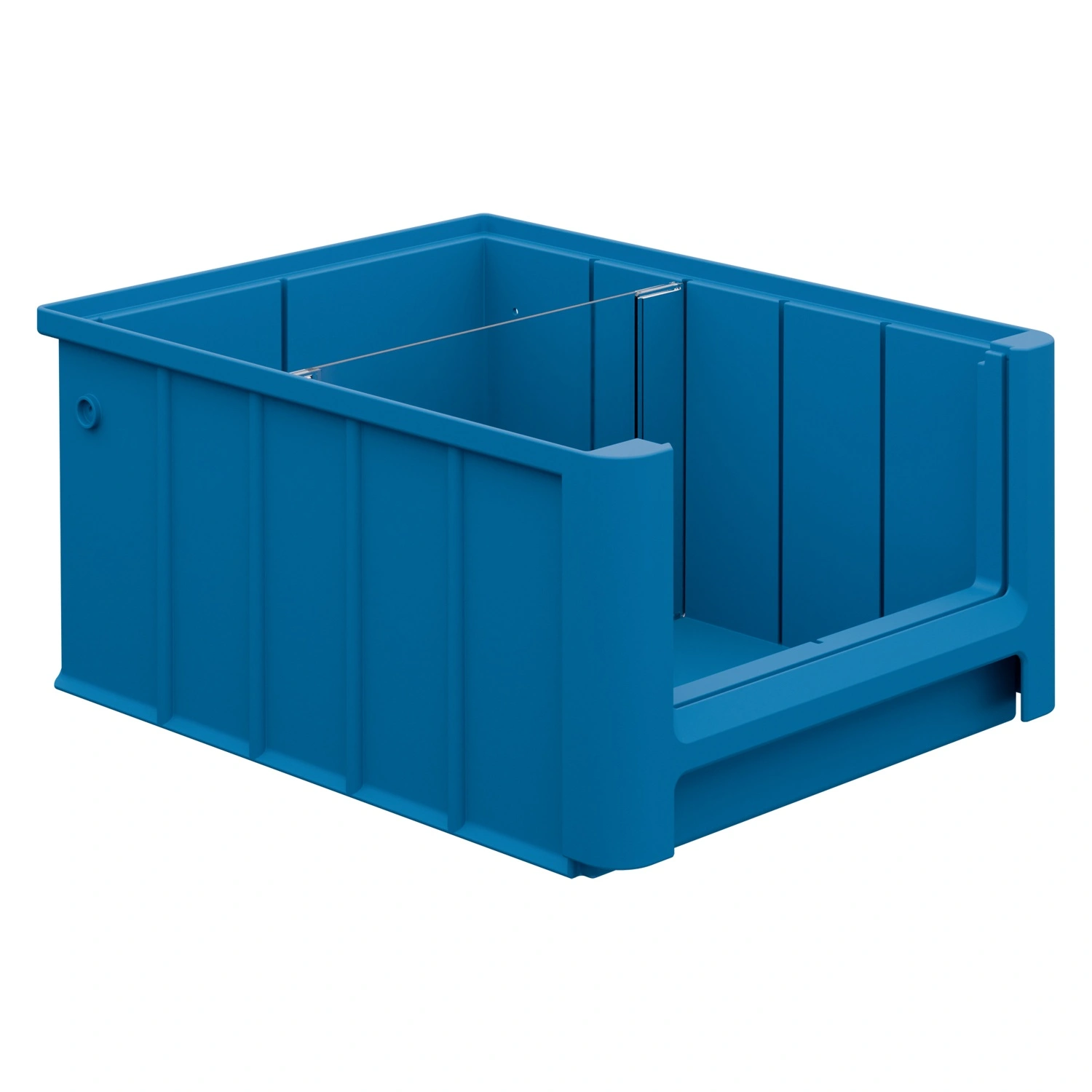 Полочный контейнер SK-3214 300х235х140 мм iPlast голубой с 1 поперечной перегородкой