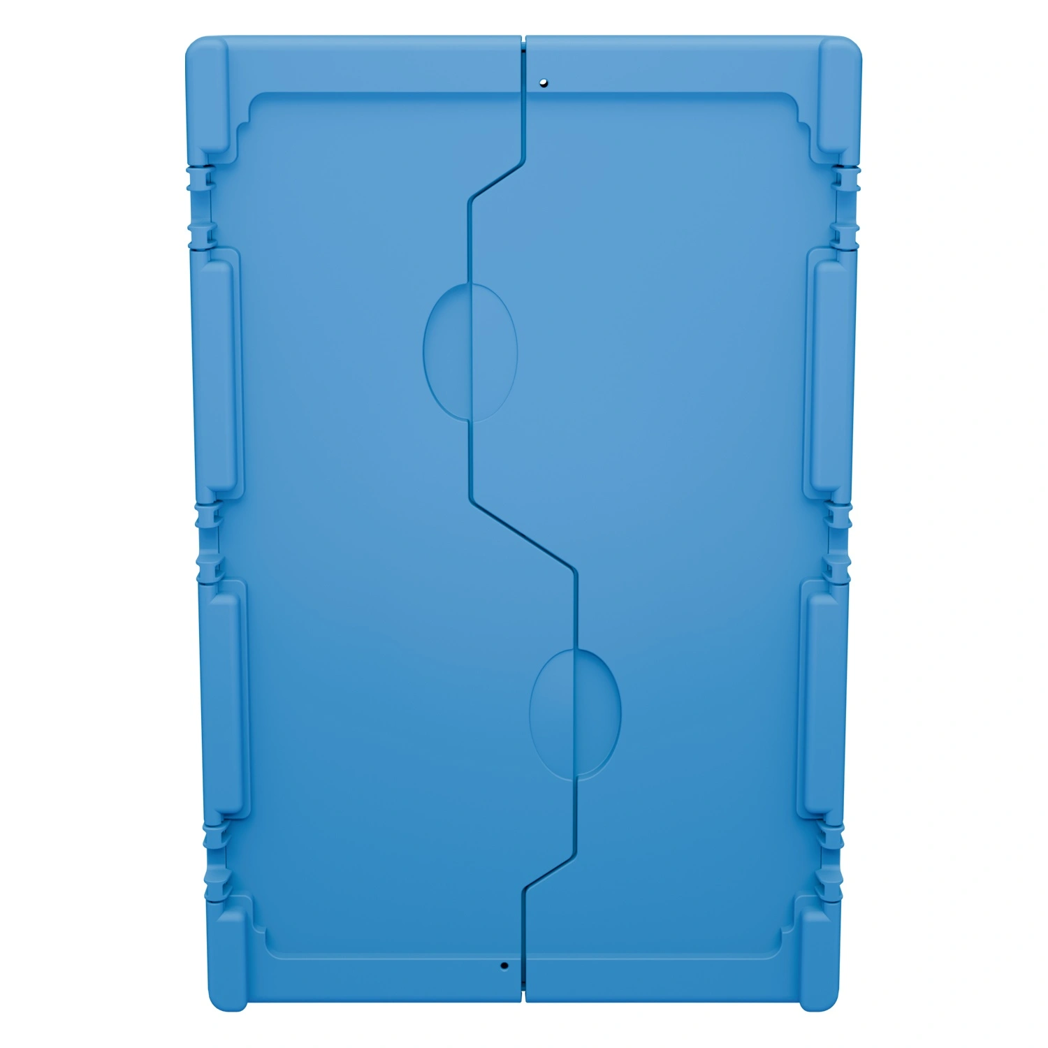 Вкладываемый контейнер INSTORE KVR-6422 600х400х245 мм iPlast голубой с усиленным дном и распашной крышкой