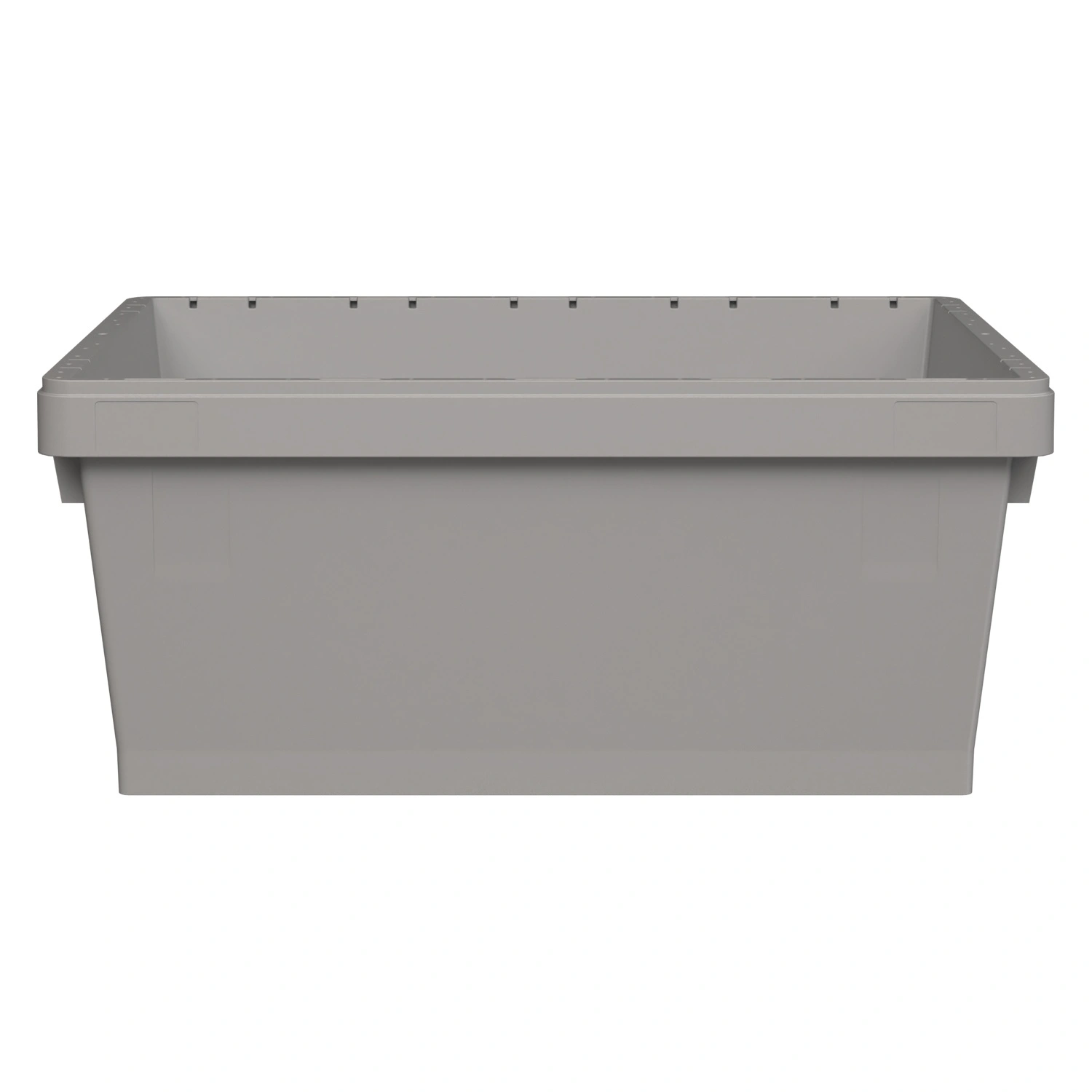 Вкладываемый контейнер INSTORE KVR-8634 800x600x340 мм iPlast светло-серый с усиленным дном и штабельным упором