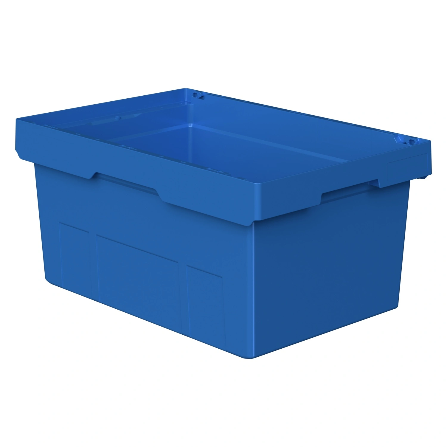Вкладываемый контейнер INSTORE KV-6427 600x400x272 мм iPlast голубой со сплошным дном