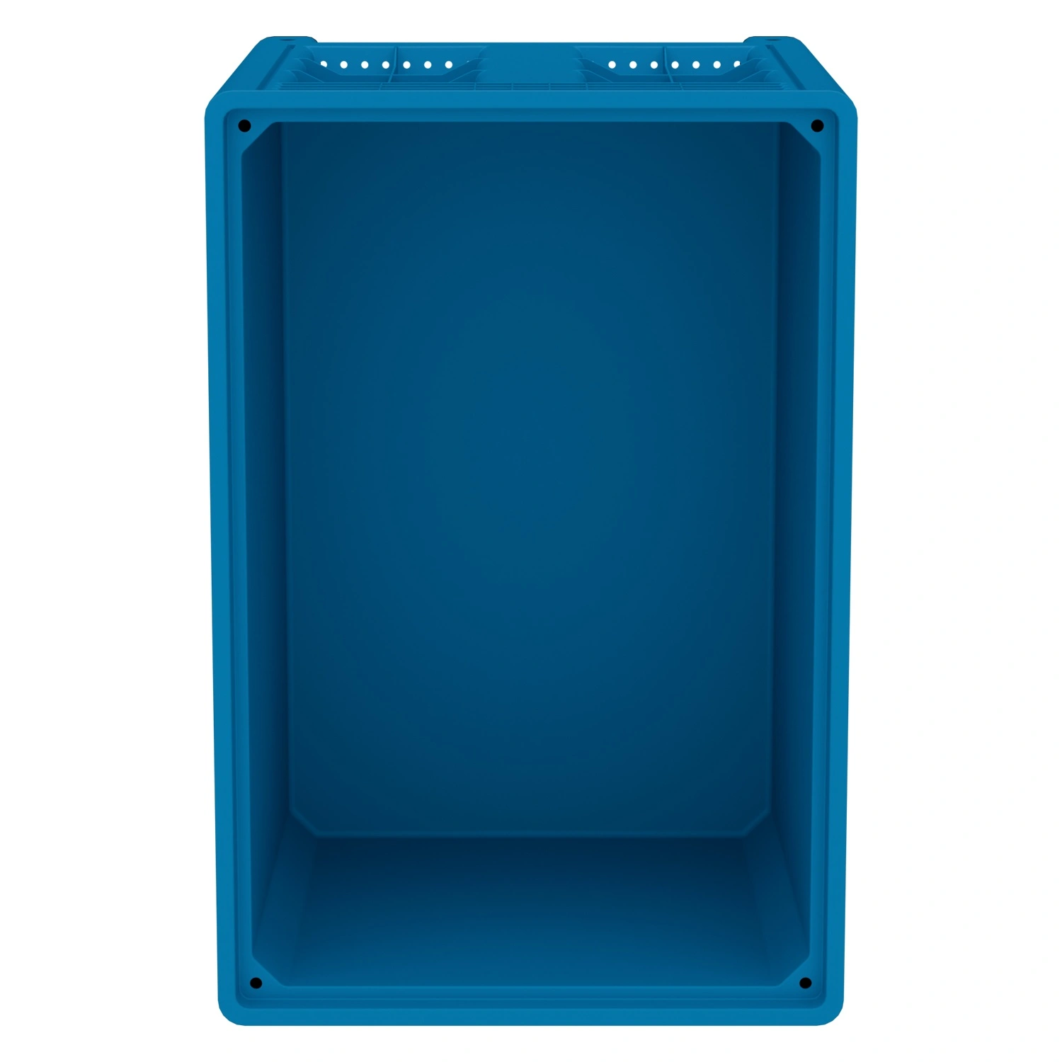 Большой контейнер 1200x800x800 мм iPlast iBOX голубой со сплошными стенками и дном, на ножках