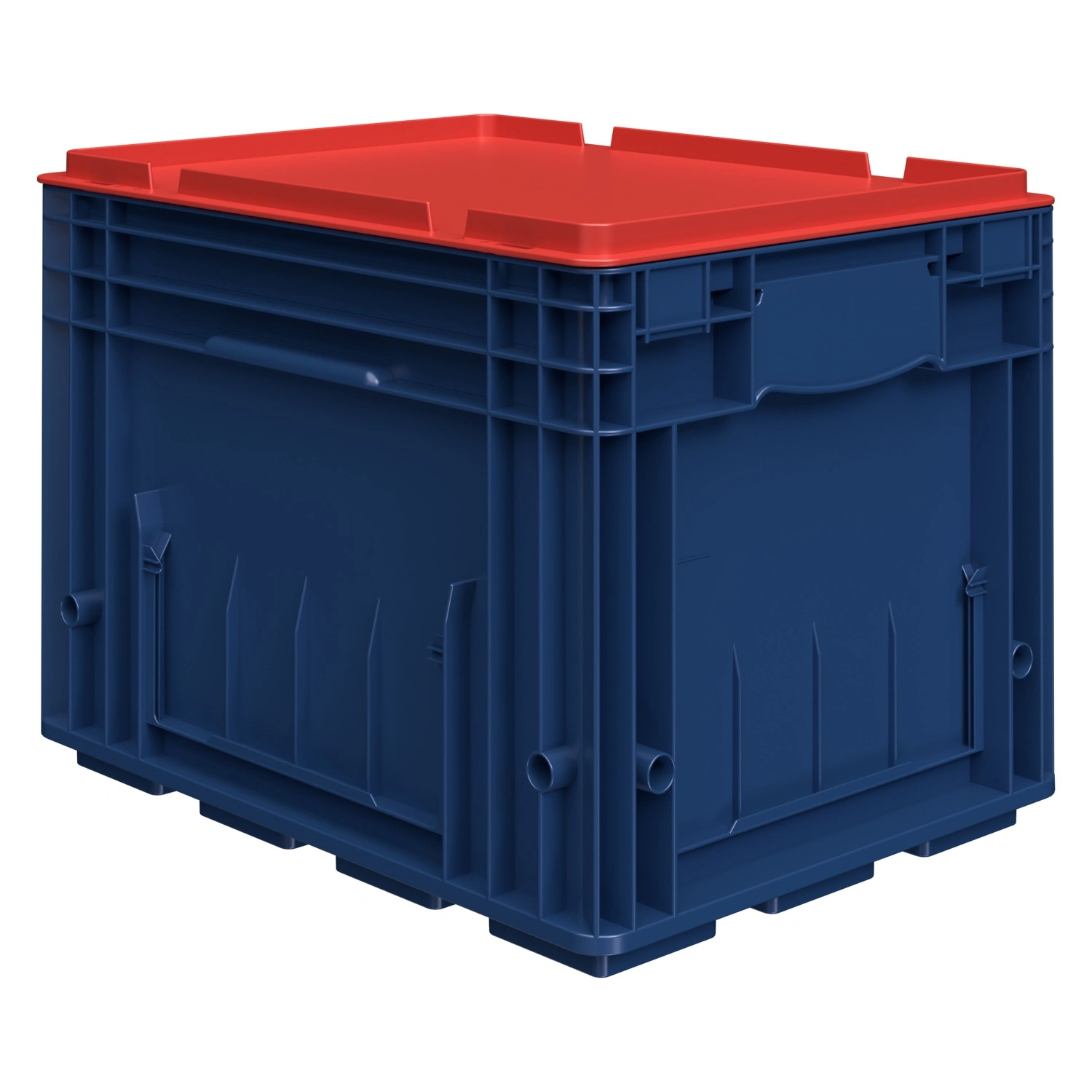 Ящик R-KLT 4329 396х297х280 мм iPlast синий индиго с усиленным дном