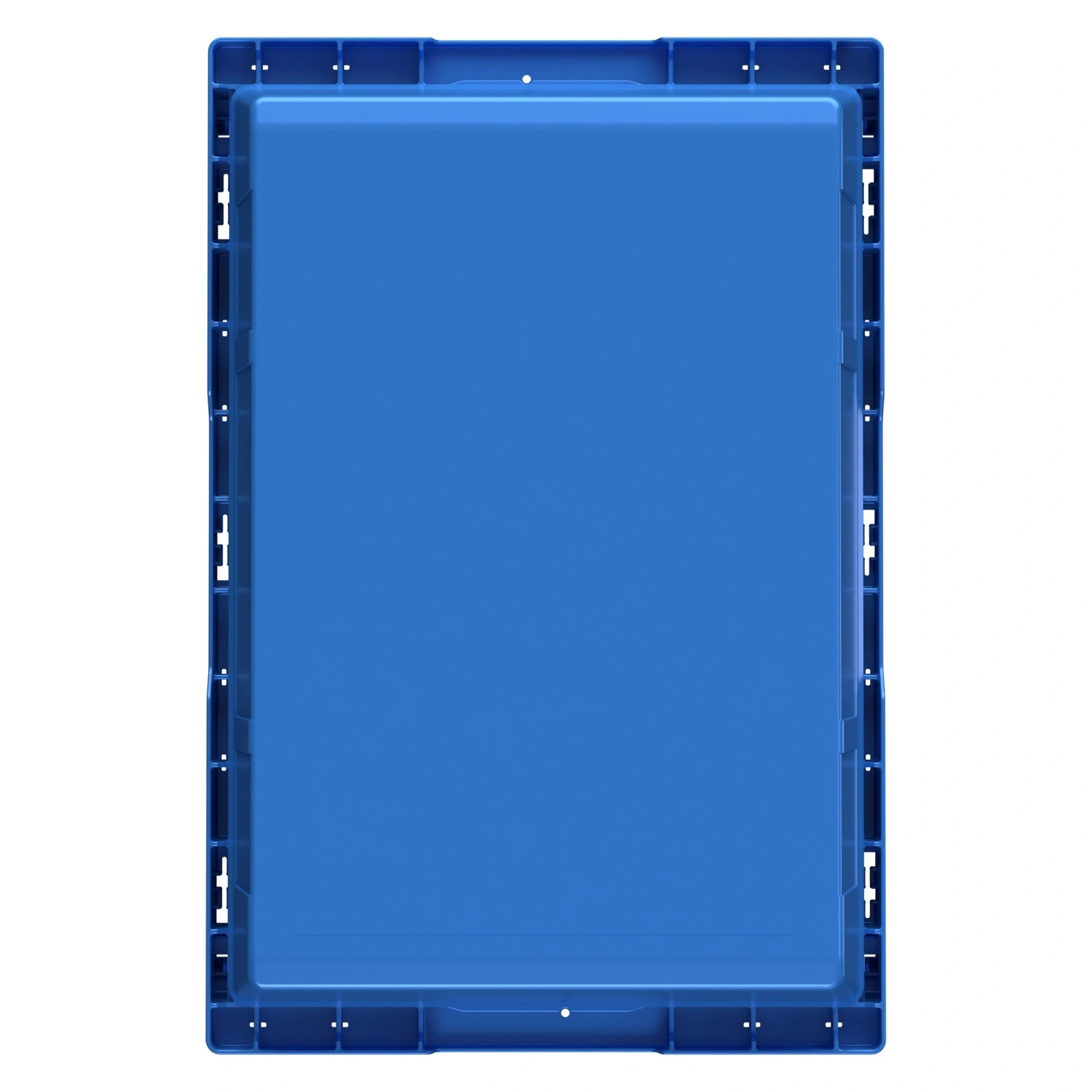 Вкладываемый контейнер INSTORE KV-6417 600x400x172 мм iPlast голубой со сплошным дном