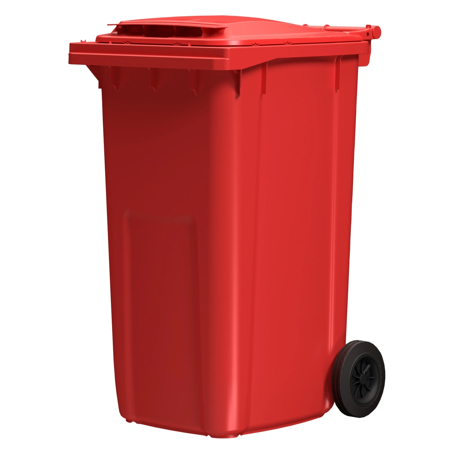 Мусорный контейнер 240 л iPlast красный 2-колёсный (д. 200 мм) с красной крышкой NEW (20.808) Мусорный контейнер 240 л iPlast красный 2-колёсный (д. 200 мм) с красной крышкой NEW (20.808)