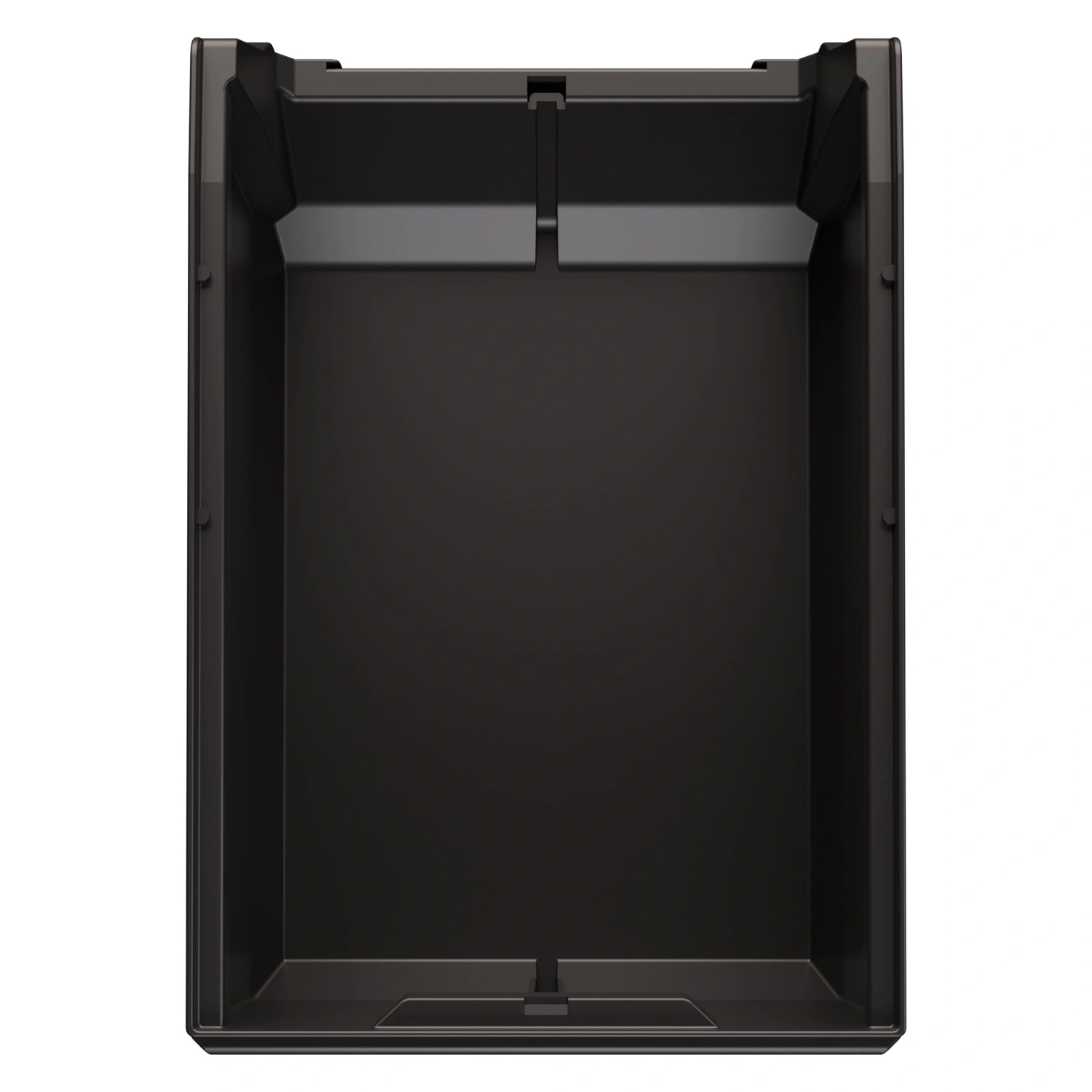 Складской лоток Logic Store 350х225х150 мм iPlast чёрный ЭКО с отверстиями для продольной перегород. и наклейкой Складской лоток Logic Store 350х225х150 мм iPlast чёрный ЭКО с отверстиями для продольной перегород. и наклейкой