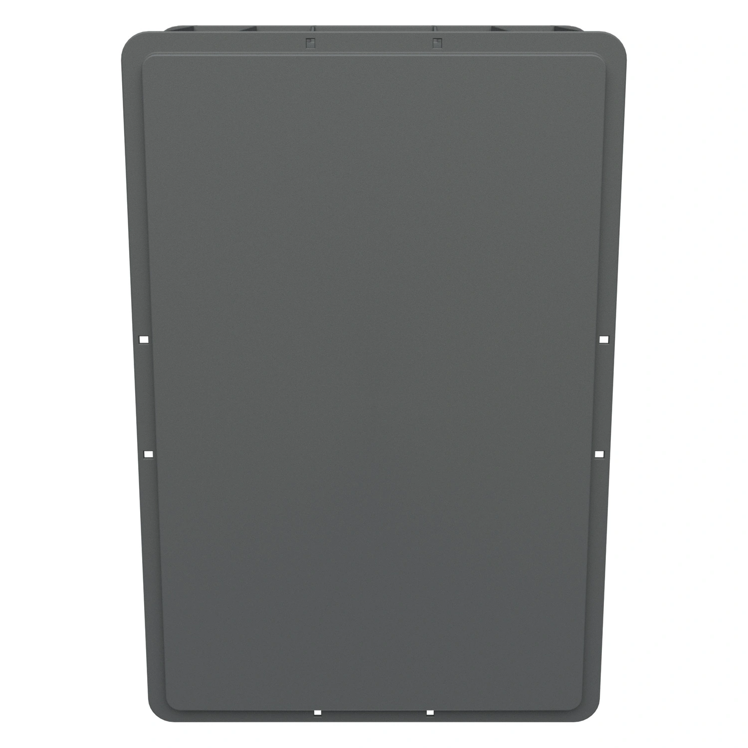 Евроконтейнер ЕС-6422.2 600х400х220 мм iPlast серый со сплошным дном и закрытыми ручками