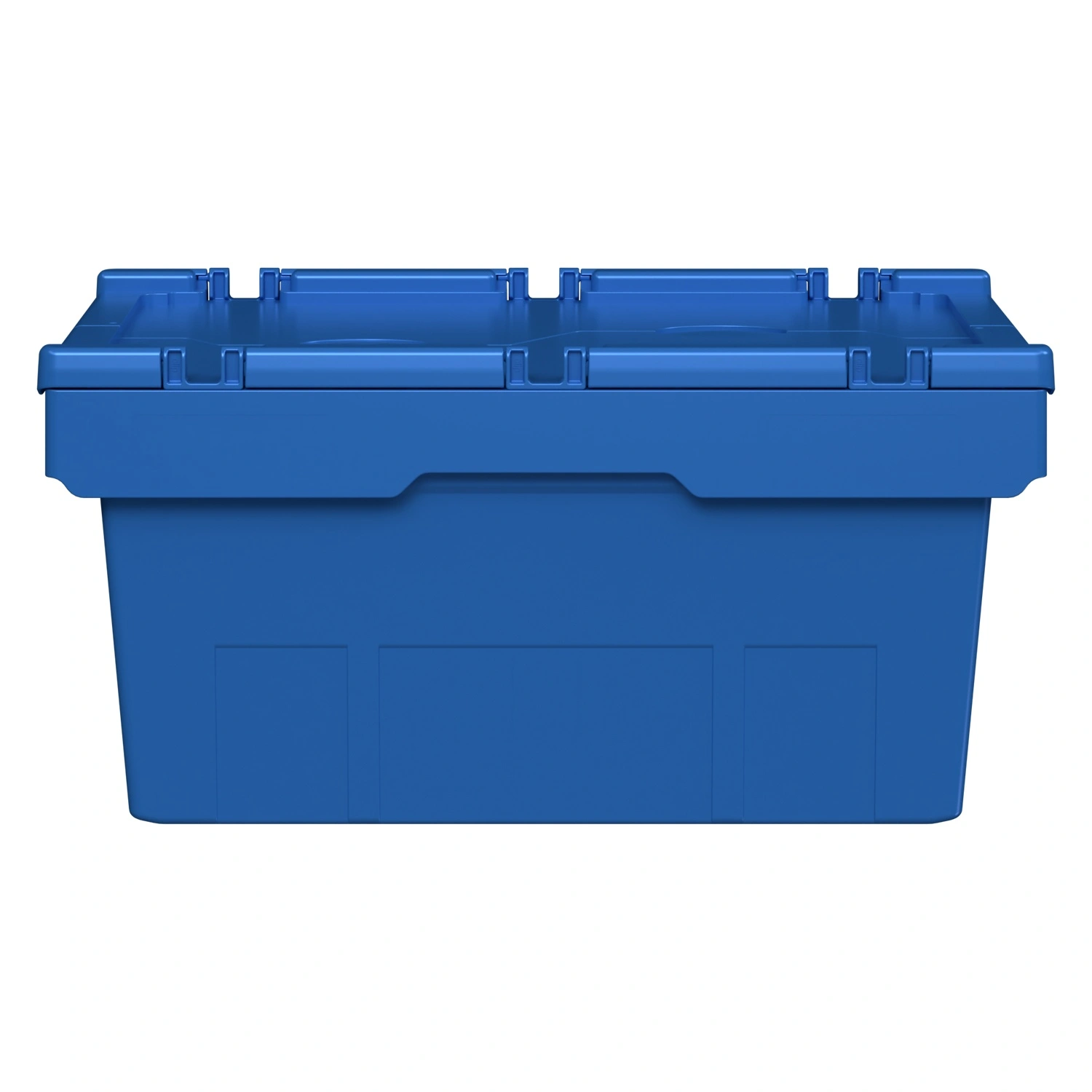 Вкладываемый контейнер INSTORE KV-6427 600х400х297 мм iPlast голубой со сплошным дном и распашной крышкой