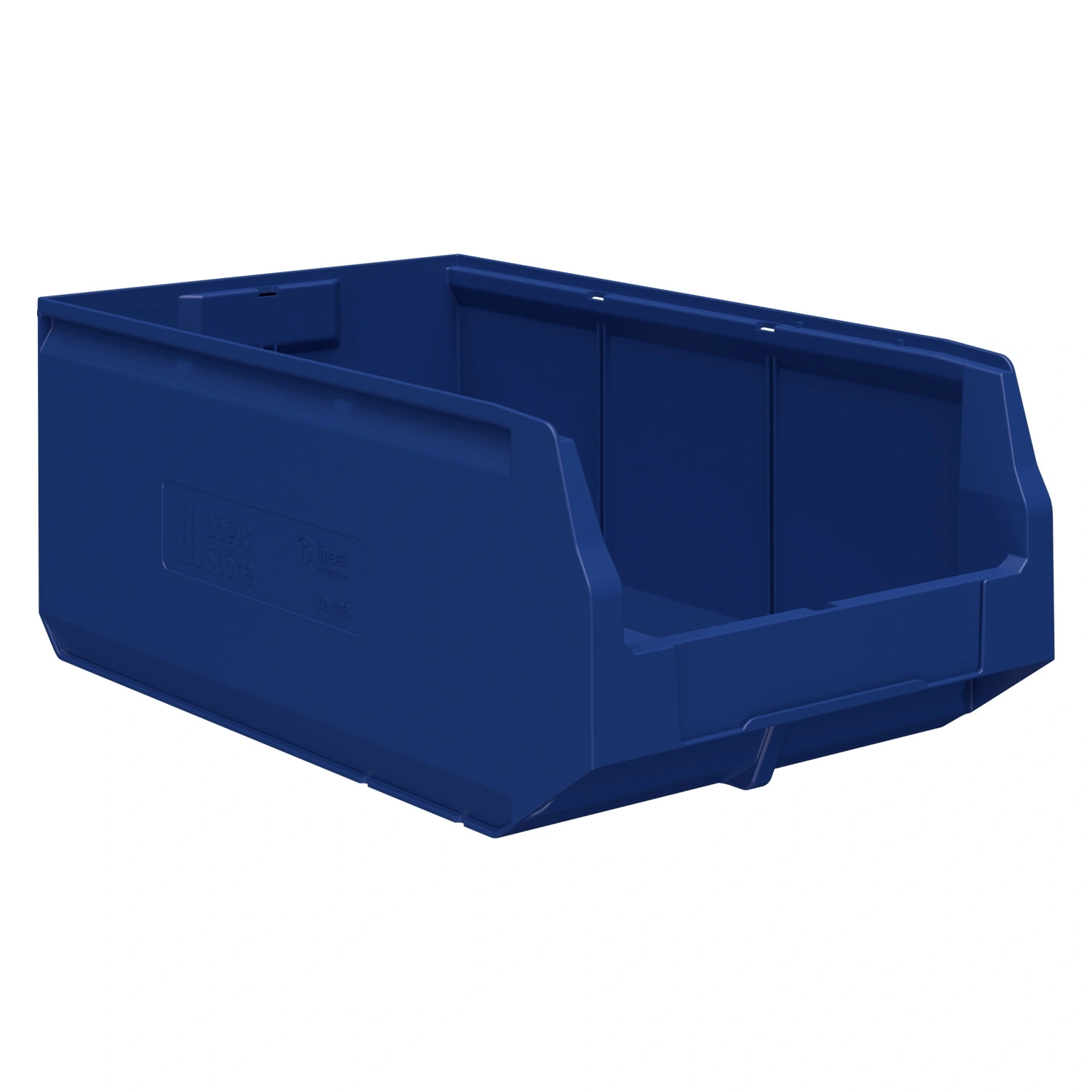Складской лоток Logic Store 500х300х200 мм iPlast синий с отверстиями для перегородок Складской лоток Logic Store 500х300х200 мм iPlast синий с отверстиями для перегородок
