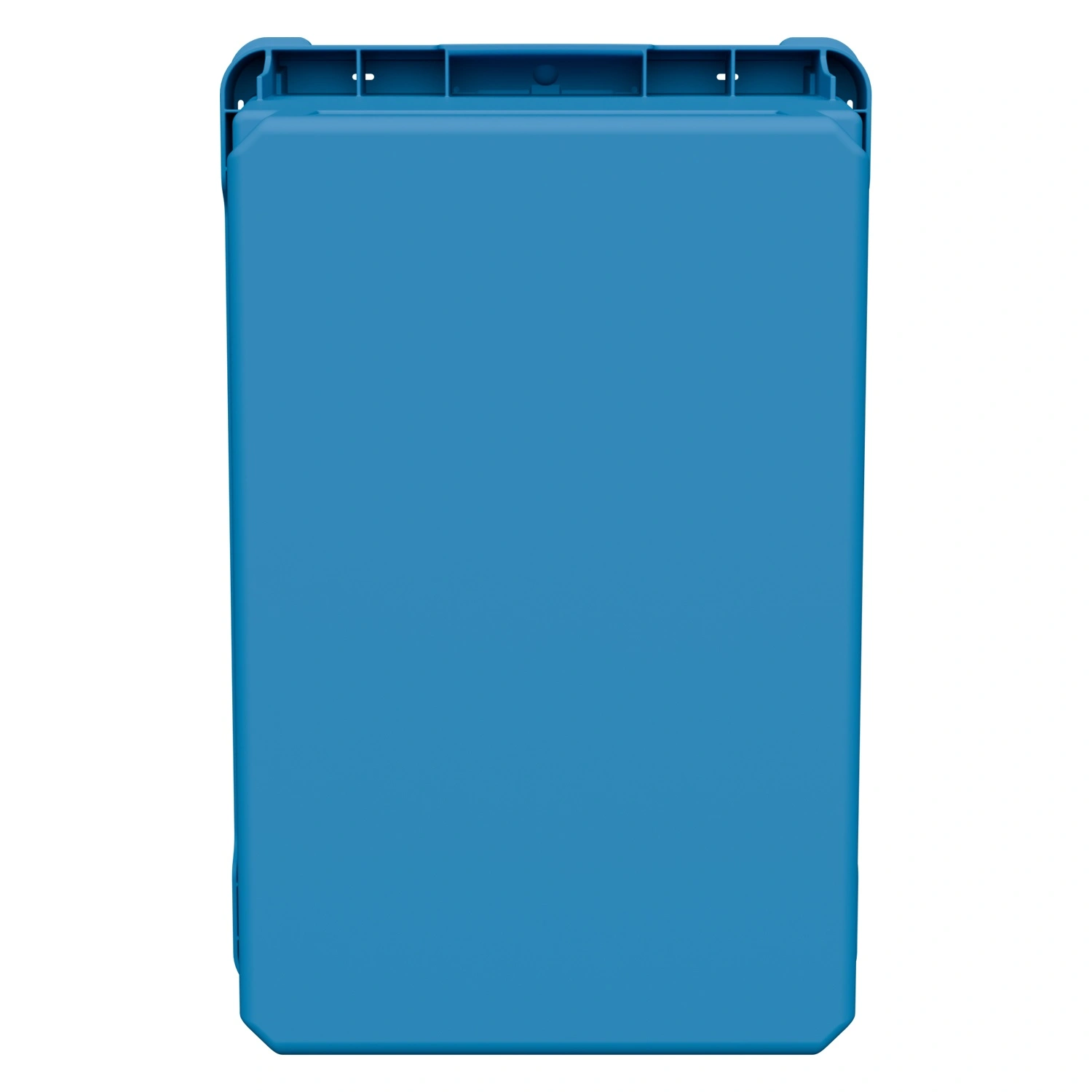 Вкладываемый контейнер INSTORE KV-6437 600x400x370 мм iPlast голубой со сплошным дном