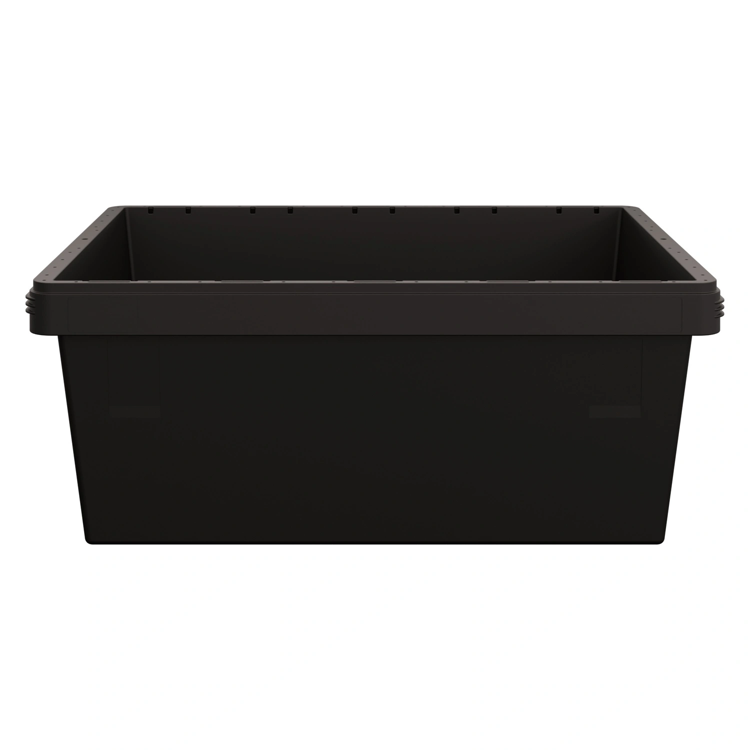 Вкладываемый контейнер INSTORE KV-8632 800x600x320 мм iPlast чёрный со сплошным дном