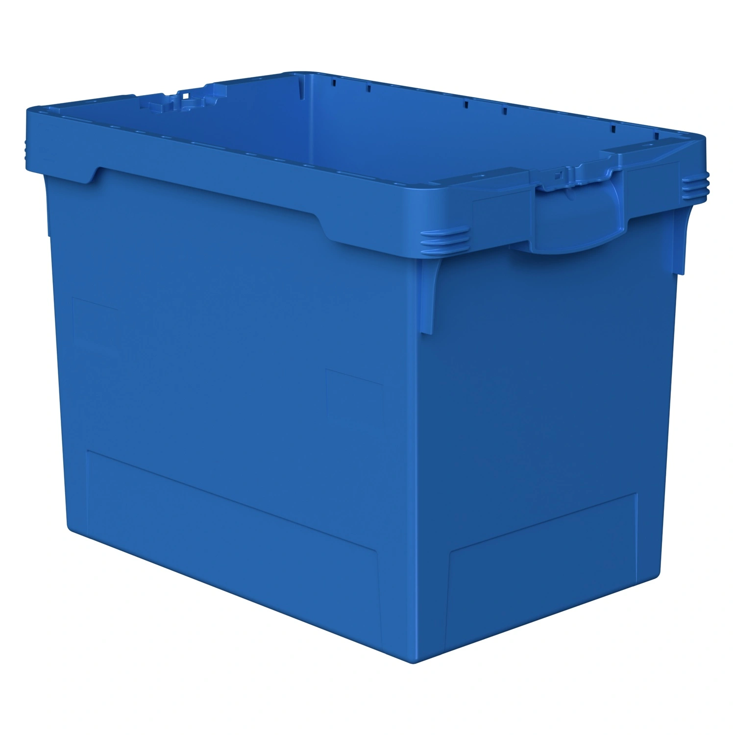 Вкладываемый контейнер INSTORE KV-6442.1 600x400x420 мм iPlast голубой со сплошным дном