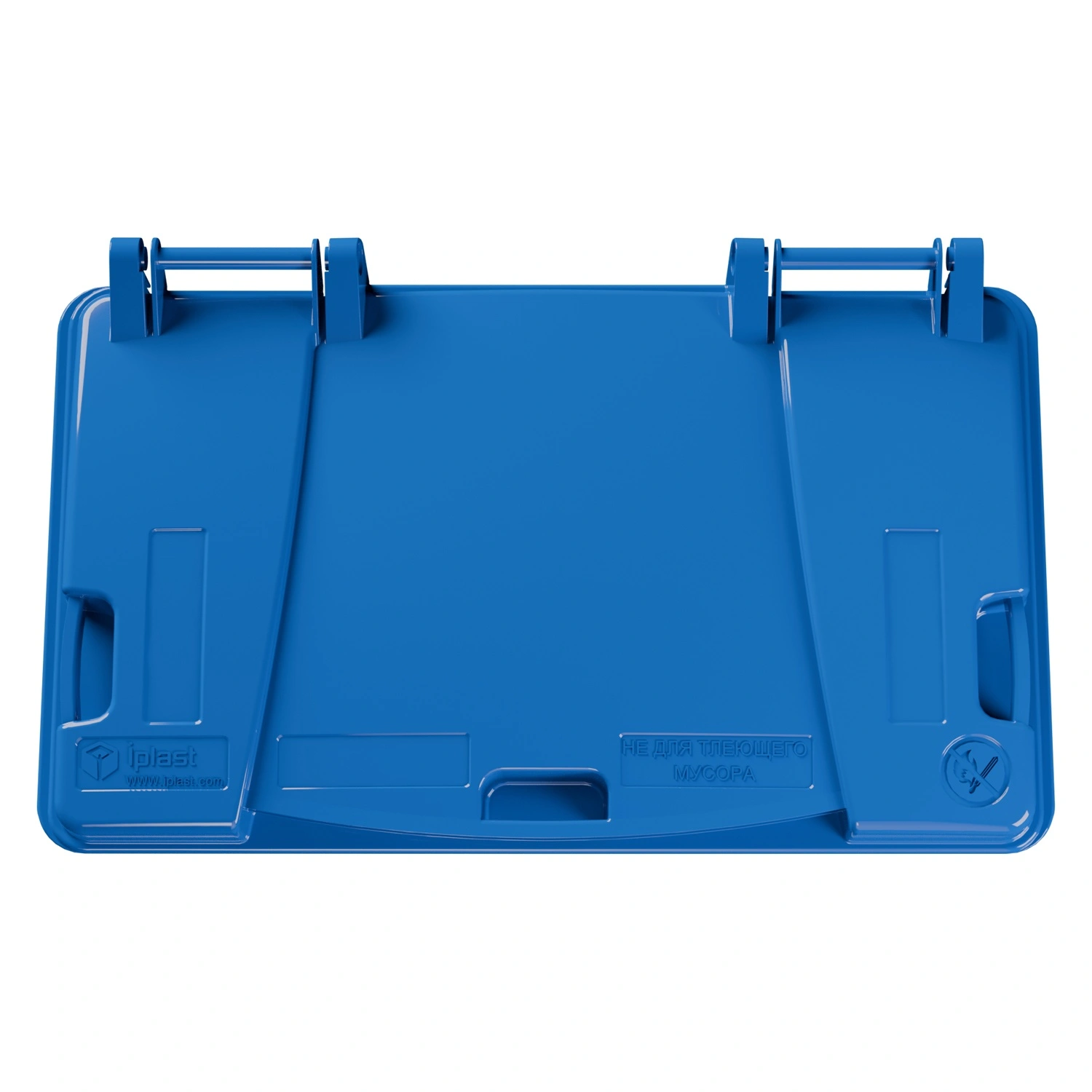 Крышка для мусорного контейнера 660, 770 л iPlast синяя