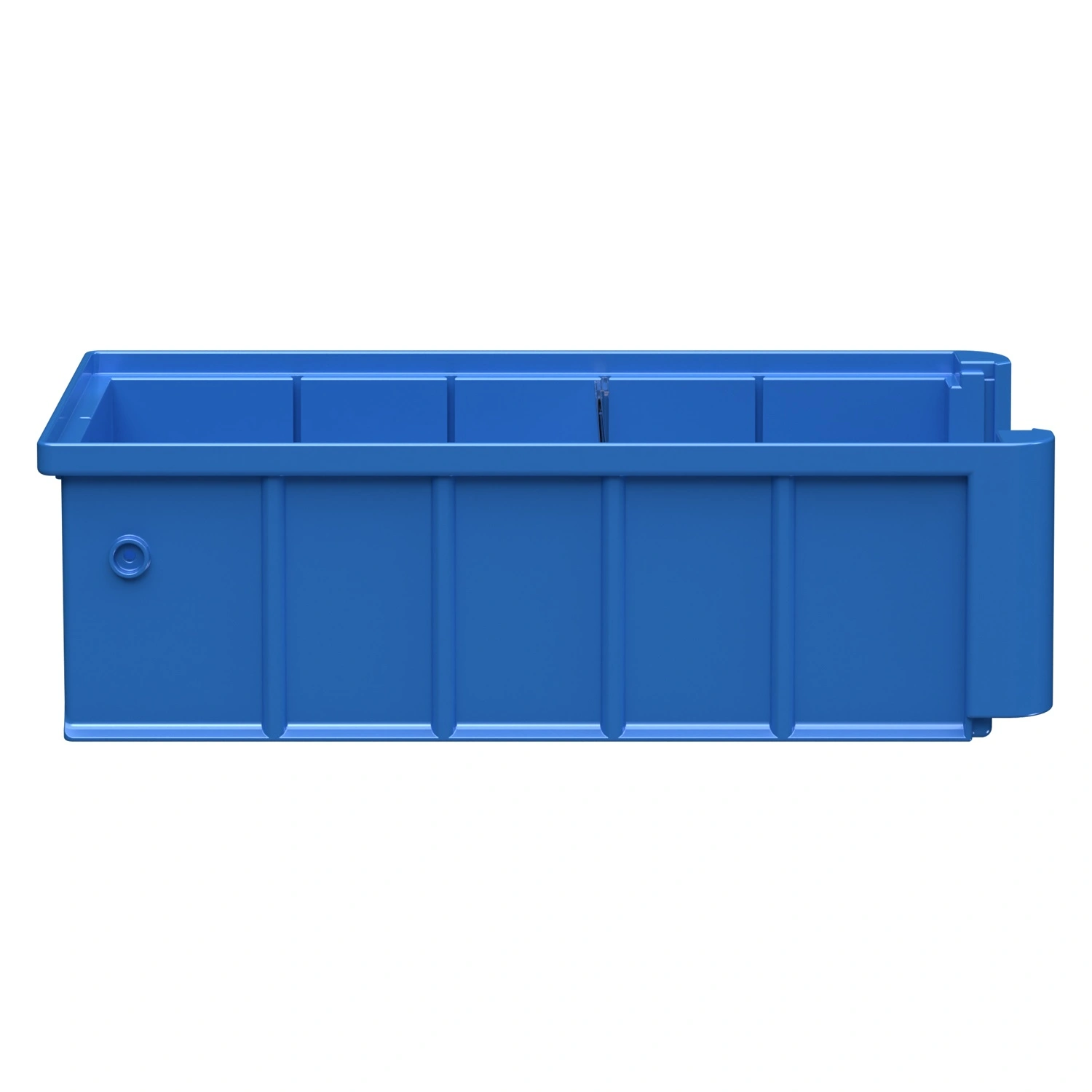 Полочный контейнер SK-31509 300х155х90 мм iPlast голубой с 1 поперечной перегородкой