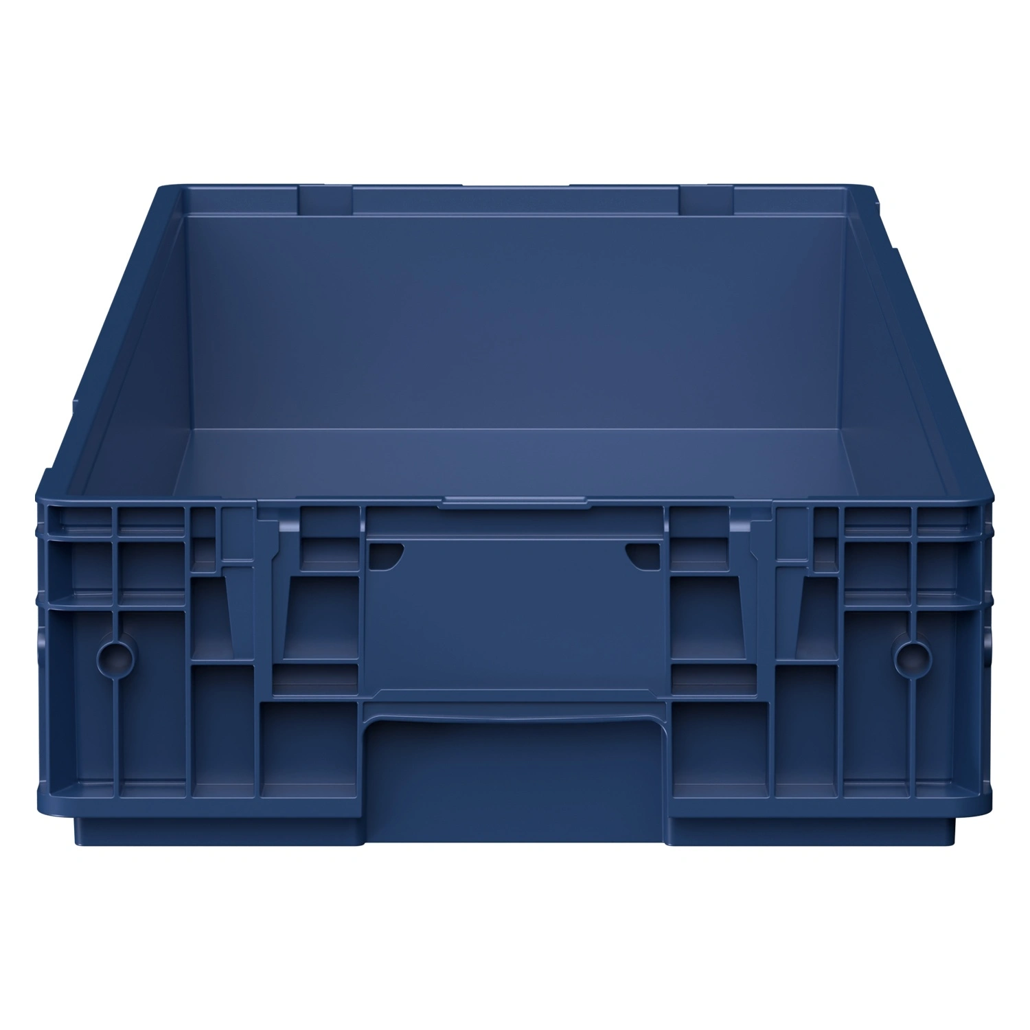 Ящик R-KLT 12415 1194x396x147,5 мм iPlast синий индиго со сплошными стенками и дном