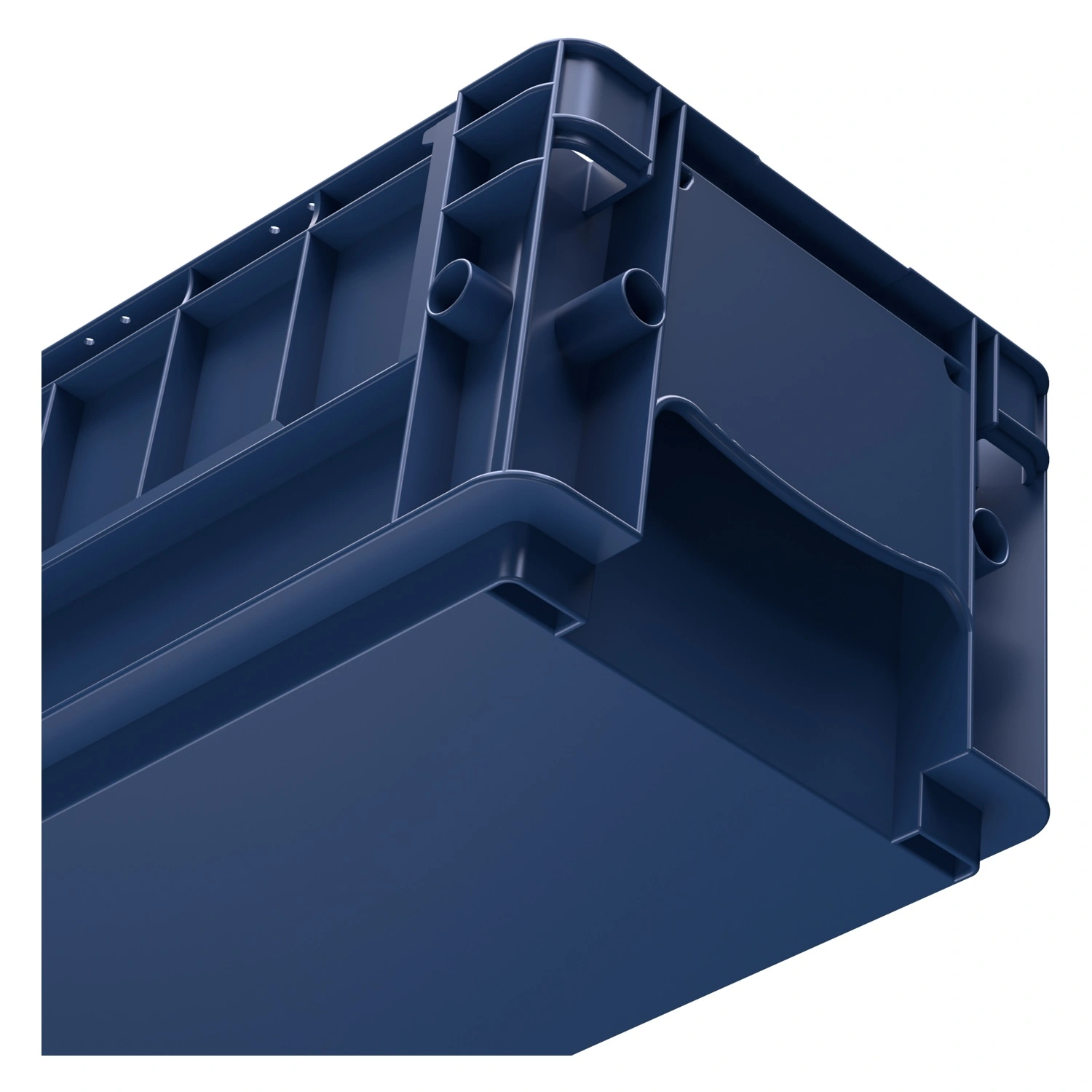 Ящик R-KLT 3215 297х198х147,5 мм iPlast синий индиго