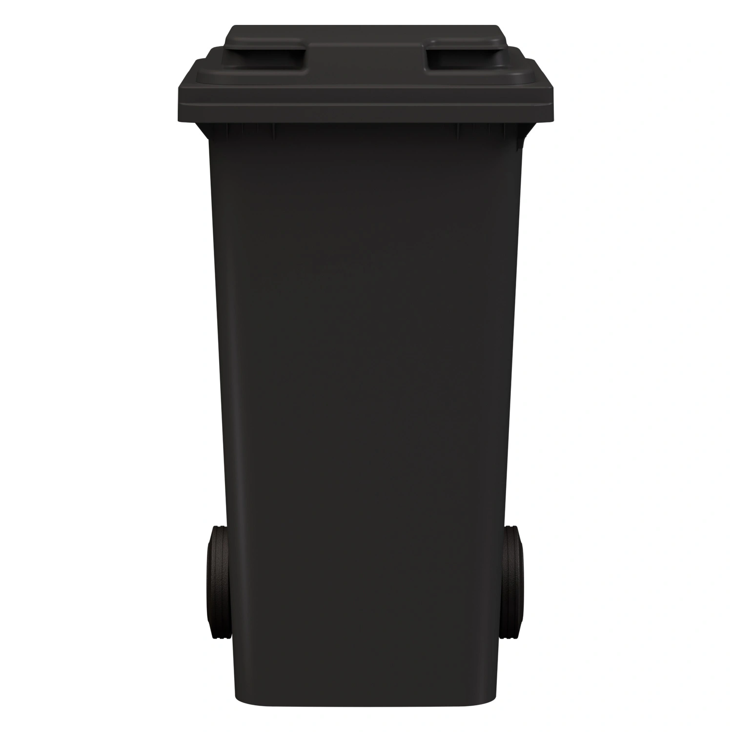 Мусорный контейнер 240 л iPlast серый 2-колёсный (д. 200 мм) с серой крышкой