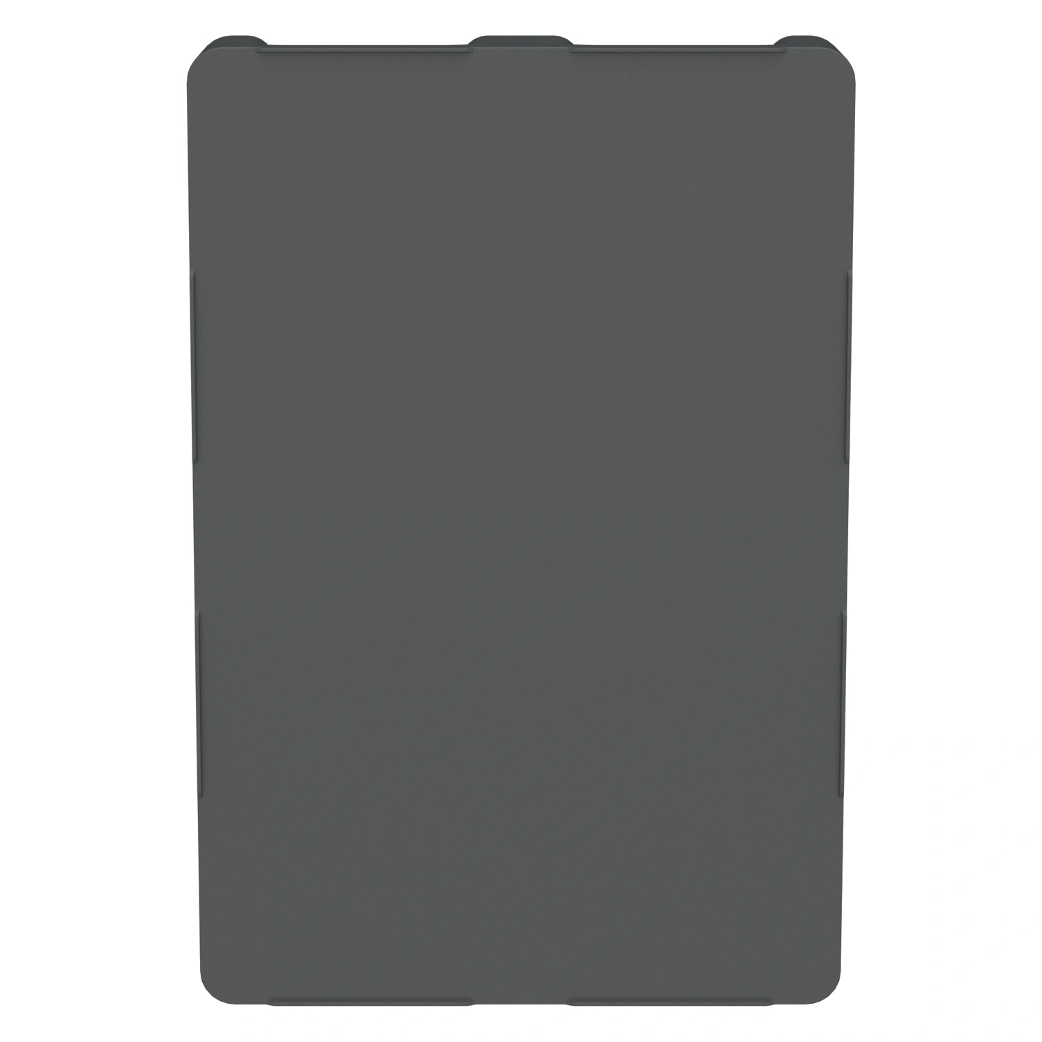 Пластиковый паллет 1200х800х150 мм iPlast серый усиленный сплошной на 3 полозьях с бортиком