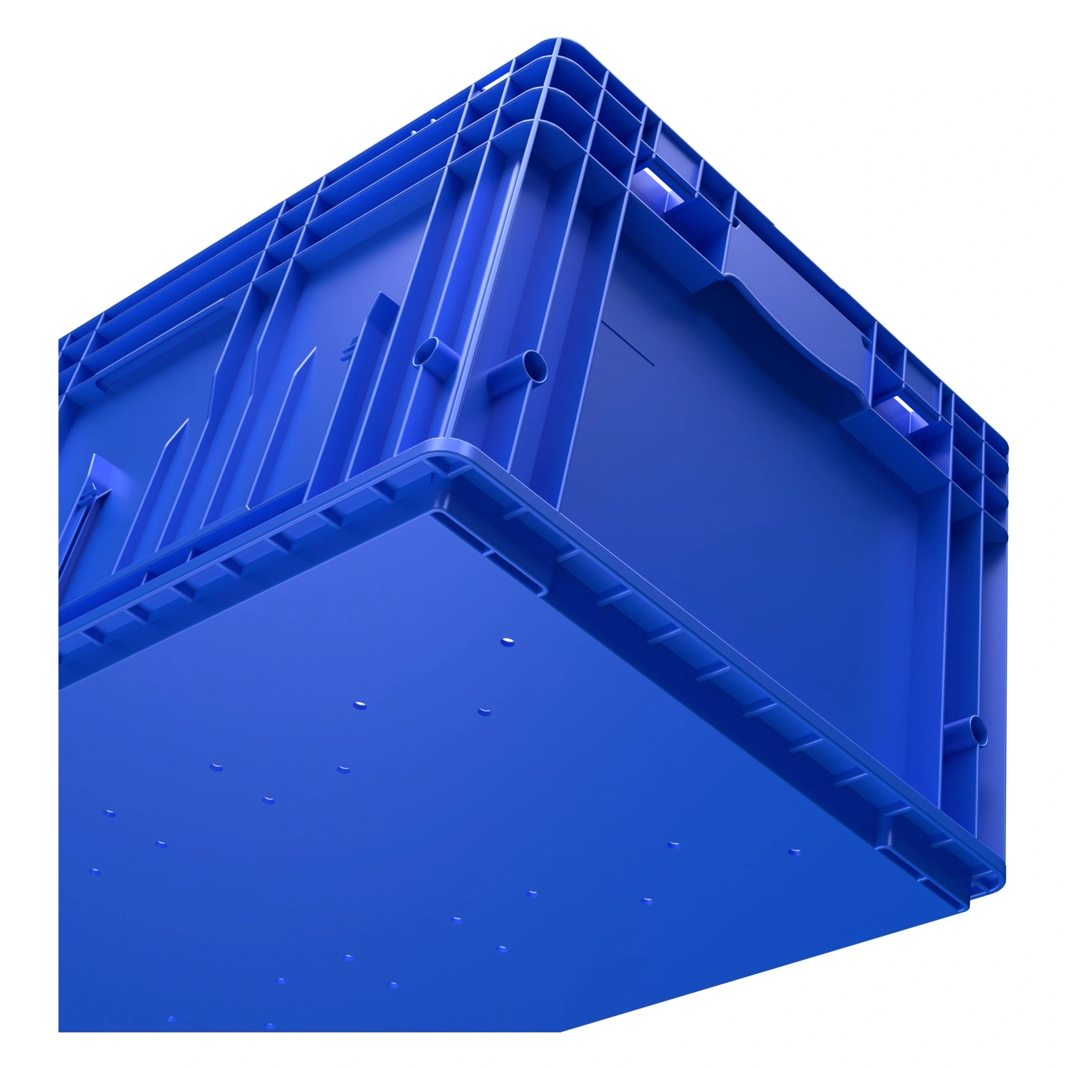 Ящик RL-KLT 6280 594х396х280 мм iPlast голубой с дренажными отверстиями в дне Ящик RL-KLT 6280 594х396х280 мм iPlast голубой с дренажными отверстиями в дне