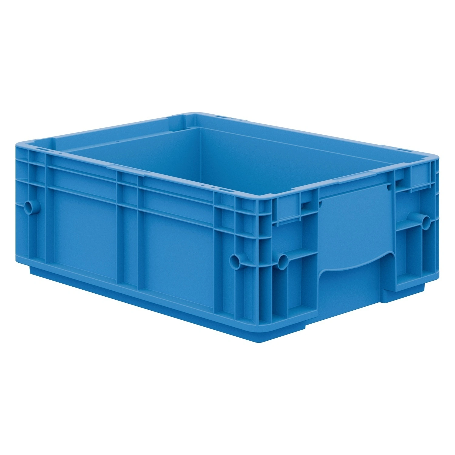Ящик RL-KLT 4147 396х297х147,5 мм iPlast голубой с дренажными отверстиями в дне N1 (12.502F.1)