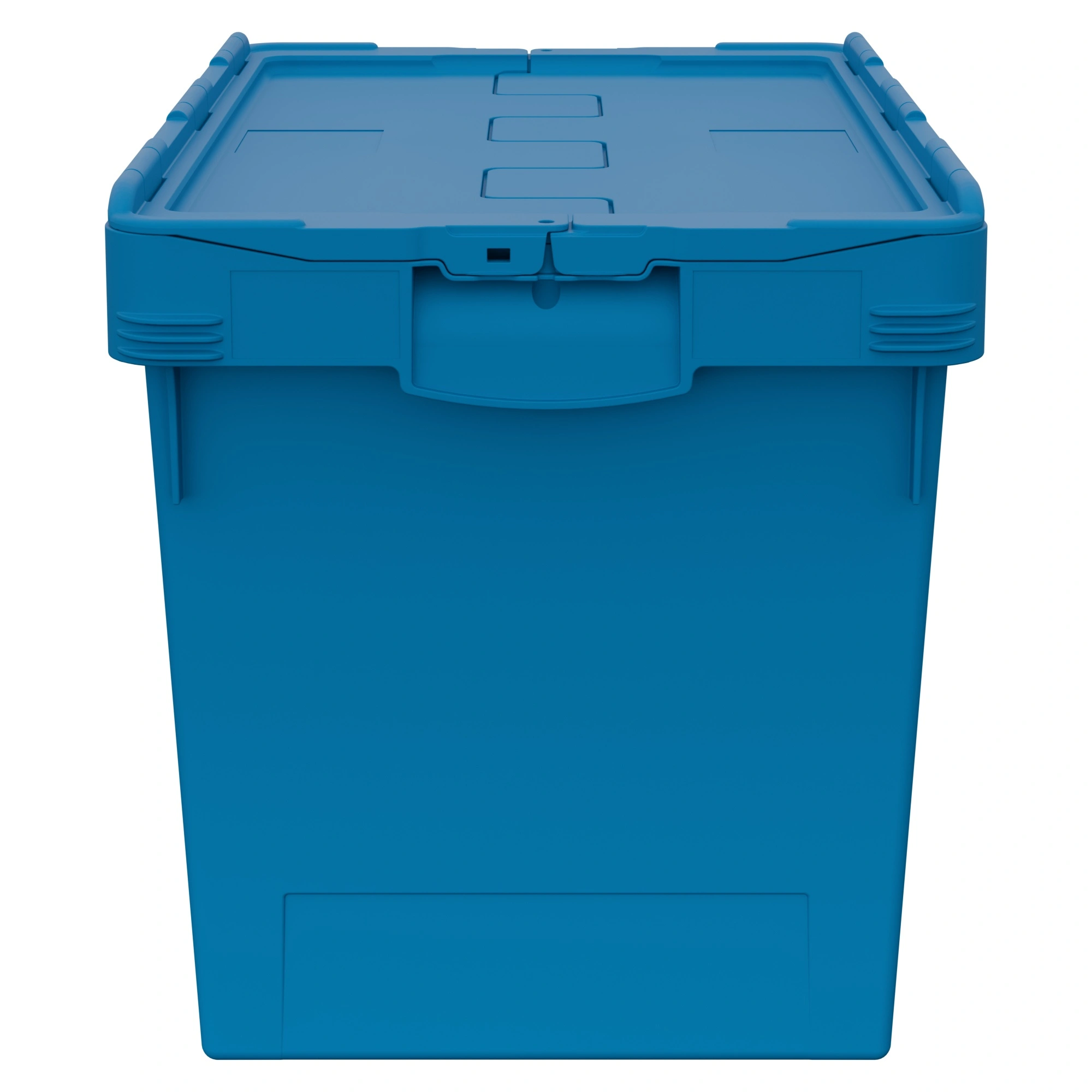 Вкладываемый контейнер INSTORE KV-6442.1 600х400х420 мм iPlast голубой со сплошным дном и распашной крышкой