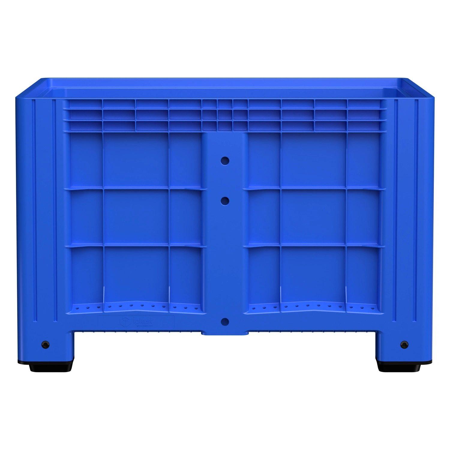 Большой контейнер 1200x800x800 мм iPlast iBOX голубой со сплошными стенками и дном, на ножках Большой контейнер 1200x800x800 мм iPlast iBOX голубой со сплошными стенками и дном, на ножках