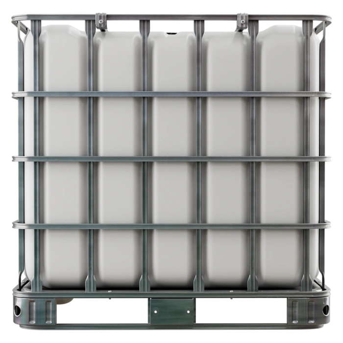 Еврокуб 1000 л на металлическом поддоне в обрешётке