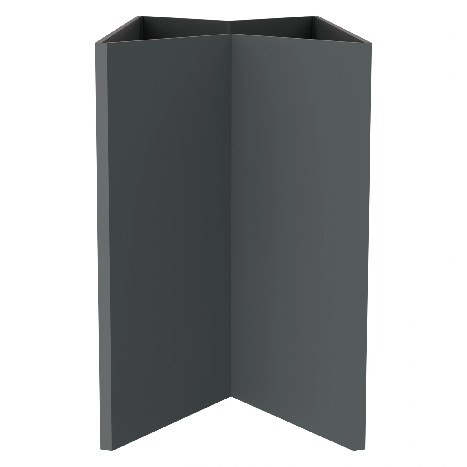 Стенка контейнера Bubble Guard 1190х790х700 мм iPlast PolyBox серая М-образного сложения