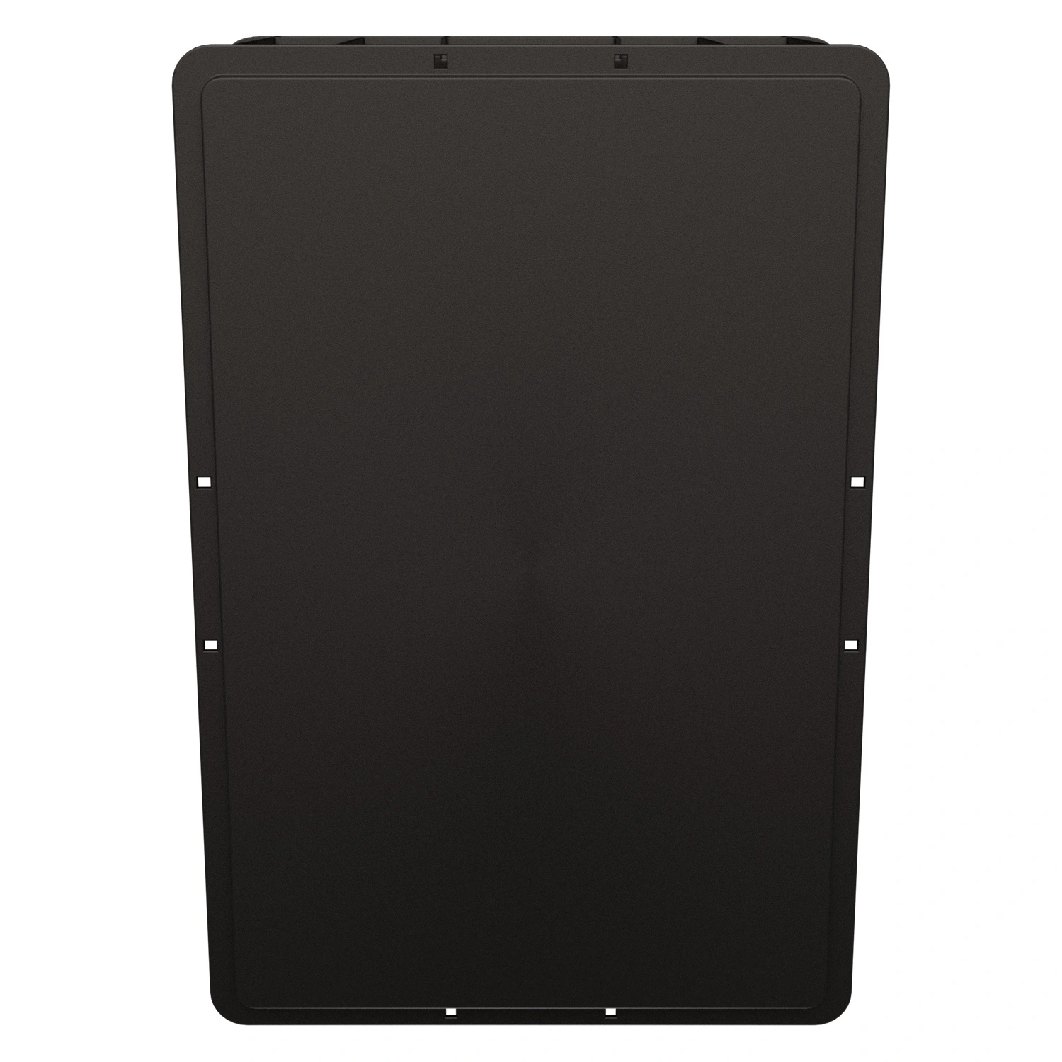 Евроконтейнер ЕС-6422.2 600х400х220 мм iPlast чёрный ЭКО со сплошным дном, закрытыми ручками