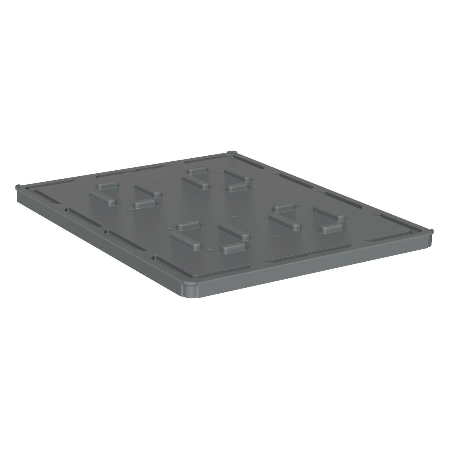 Крышка разборного контейнера Polybox 1450х1150х60 мм iPlast серая NEW (05.022)