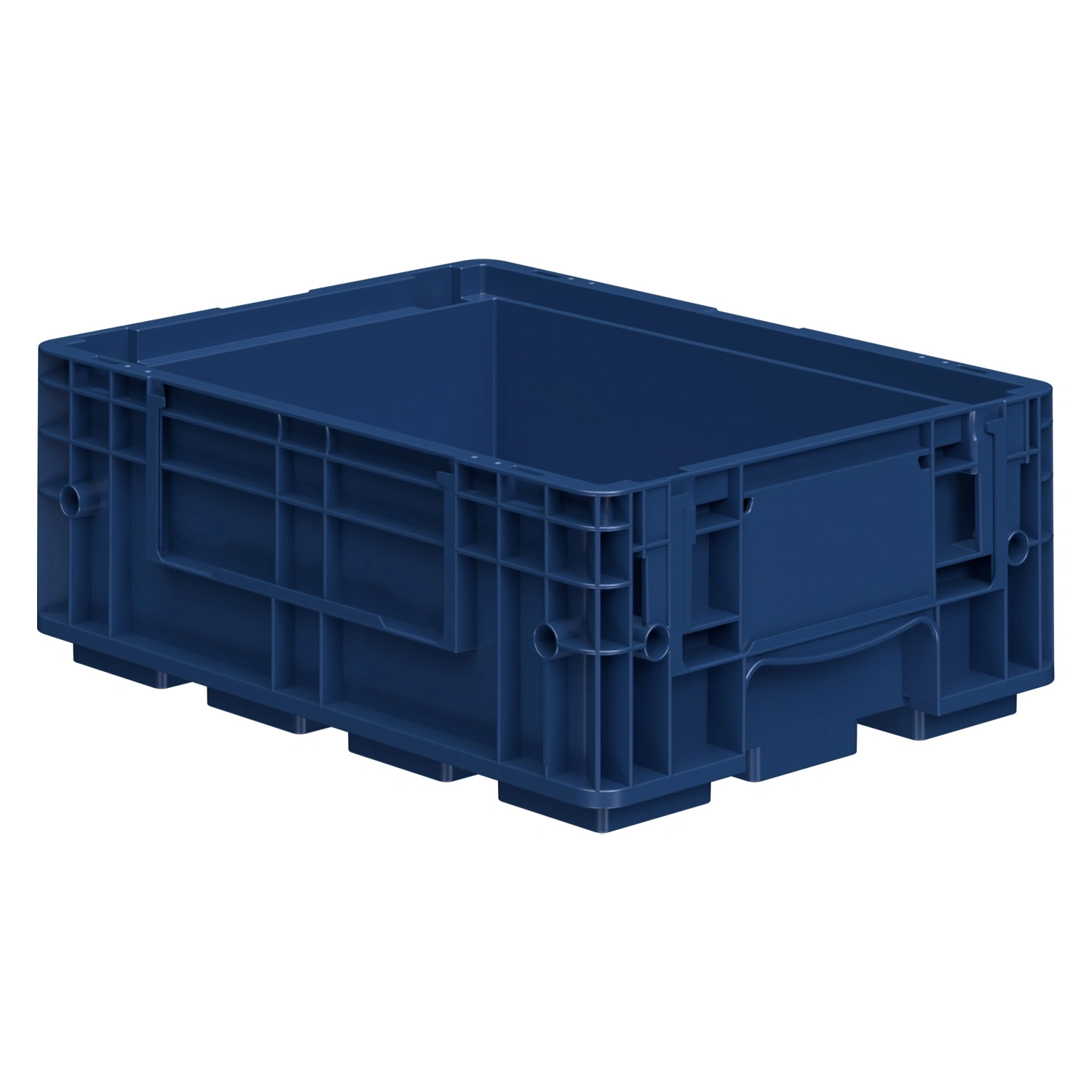 Ящик R-KLT 4315 396х297х147,5 мм iPlast синий индиго с усиленным дном Ящик R-KLT 4315 396х297х147,5 мм iPlast синий индиго с усиленным дном