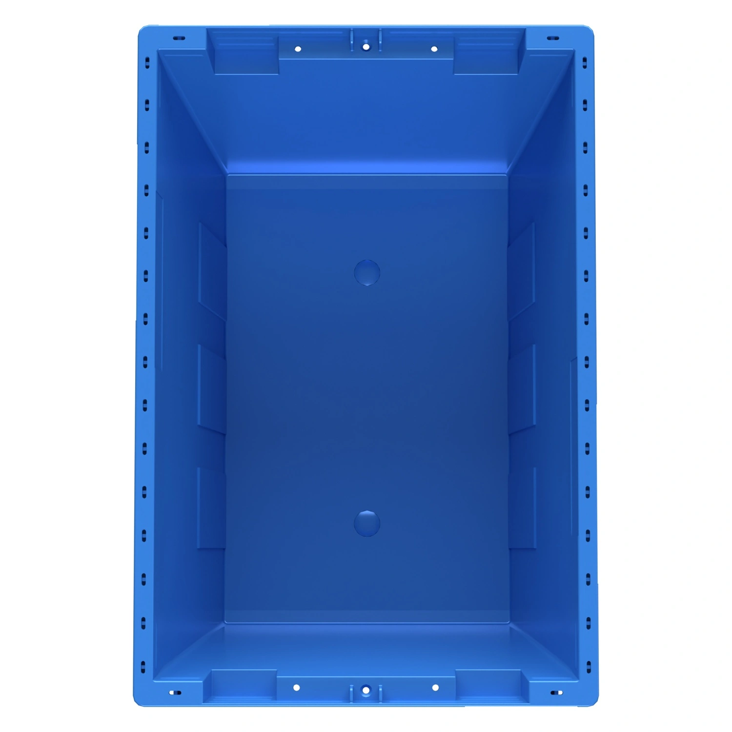 Вкладываемый контейнер INSTORE KV-5328 490x330x280 мм iPlast голубой со сплошным дном