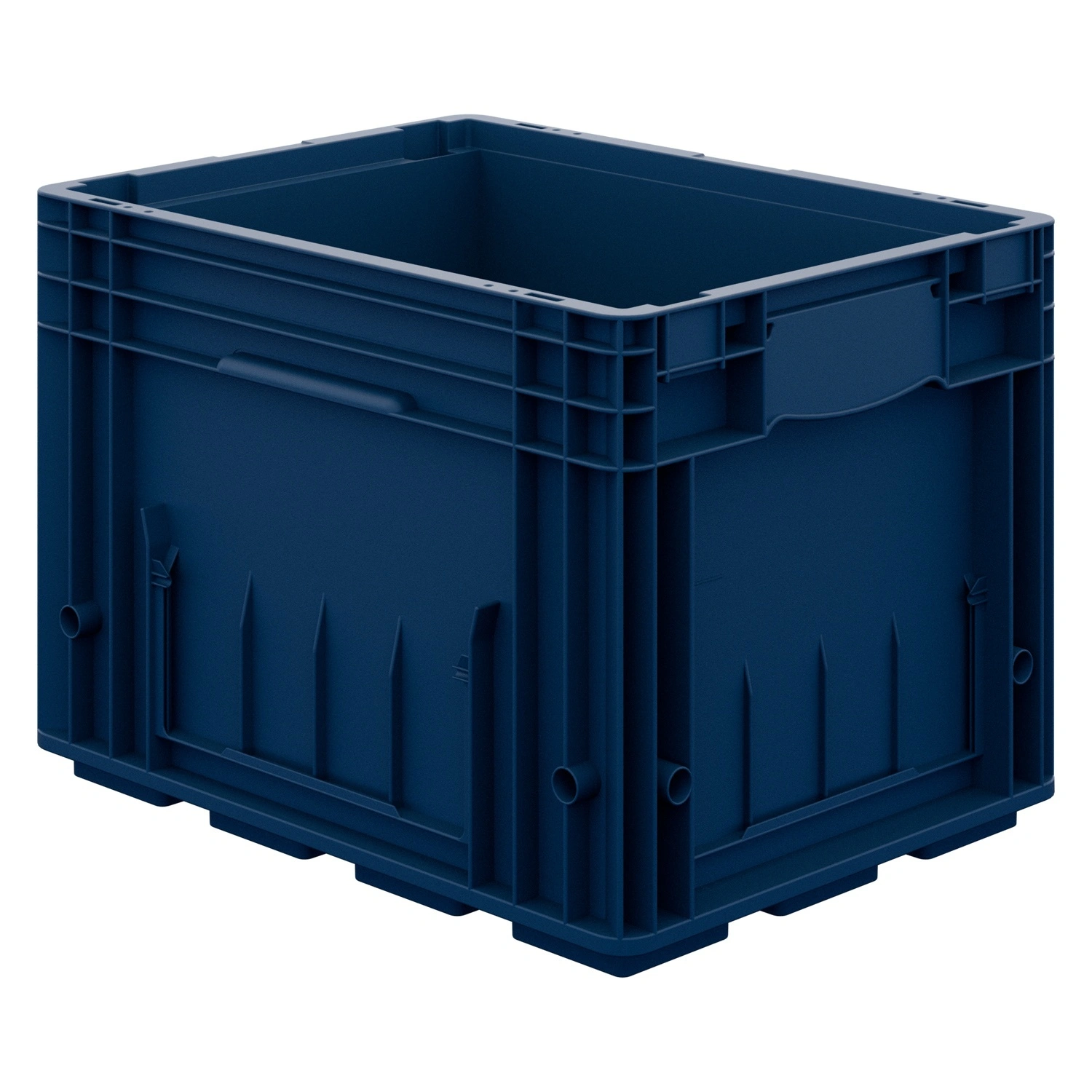 Ящик R-KLT 4329 396х297х280 мм iPlast синий индиго с усиленным дном