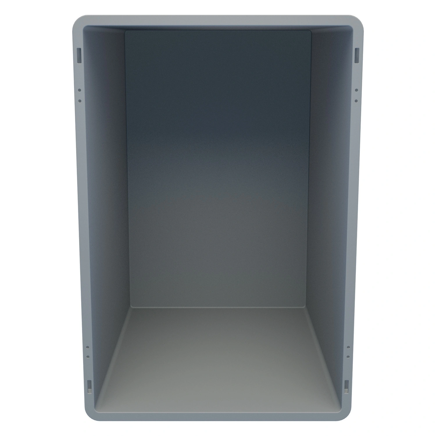 Евроконтейнер ЕС-6442.2 600х400х420 мм iPlast светло-серый со сплошным дном и закрытыми ручками