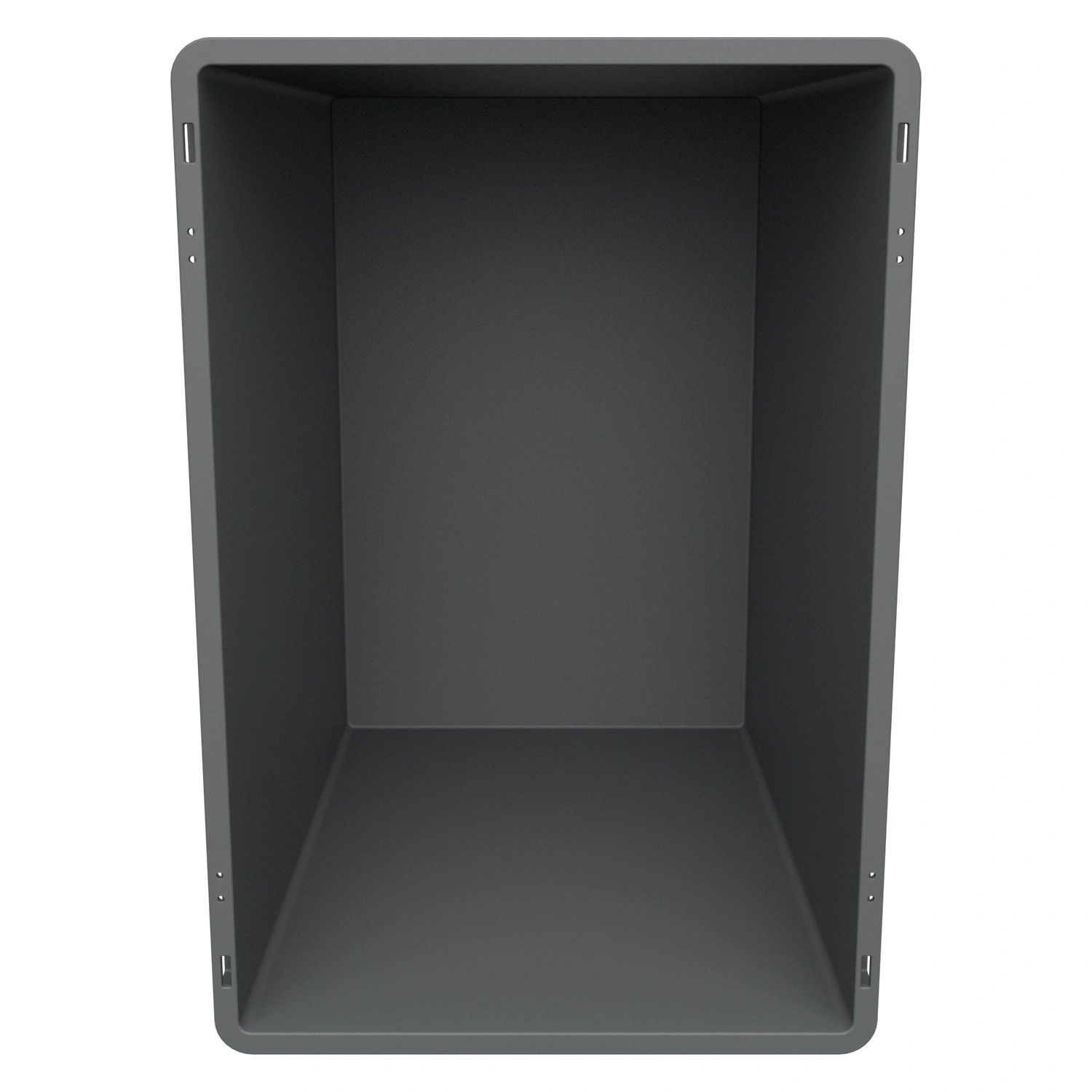 Евроконтейнер ЕС-6442.2 600х400х420 мм iPlast серый со сплошным дном и закрытыми ручками