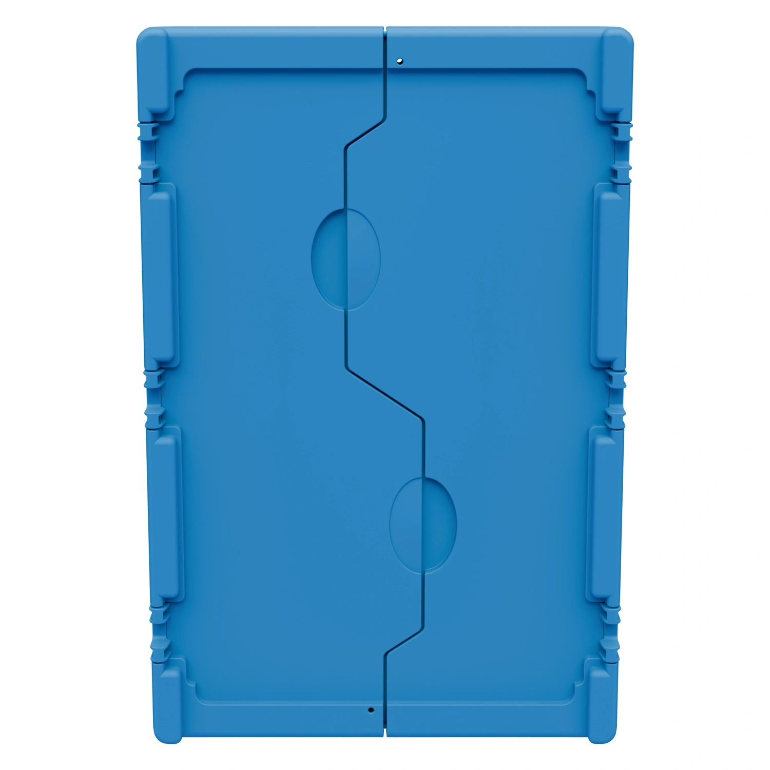 Вкладываемый контейнер INSTORE KV-6427 600х400х297 мм iPlast голубой со сплошным дном и распашной крышкой