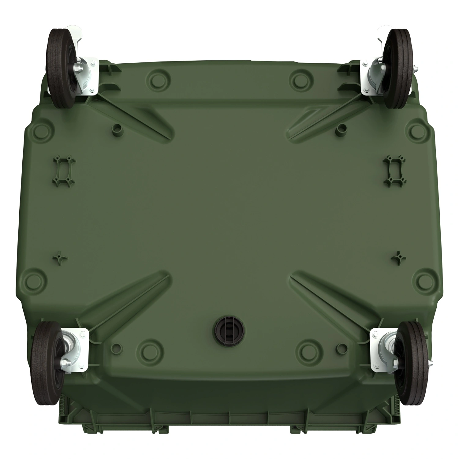Мусорный контейнер 1100 л iPlast зелёный 4-колёсный с зелёной крышкой N2 (20.807.2) Мусорный контейнер 1100 л iPlast зелёный 4-колёсный с зелёной крышкой N2 (20.807.2)