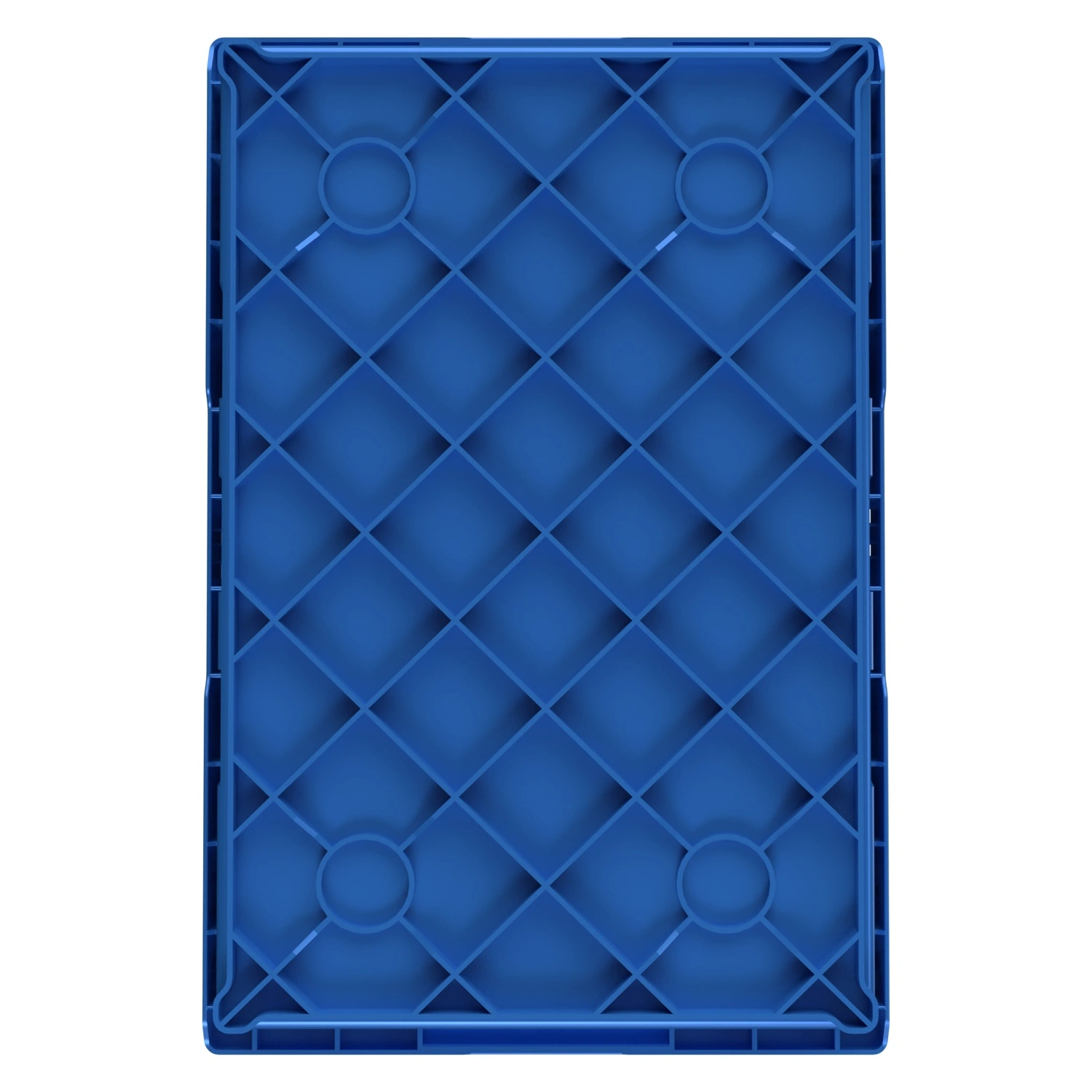Вкладываемый контейнер INSTORE KVR-6422 600x400x235 мм iPlast голубой с усиленным дном