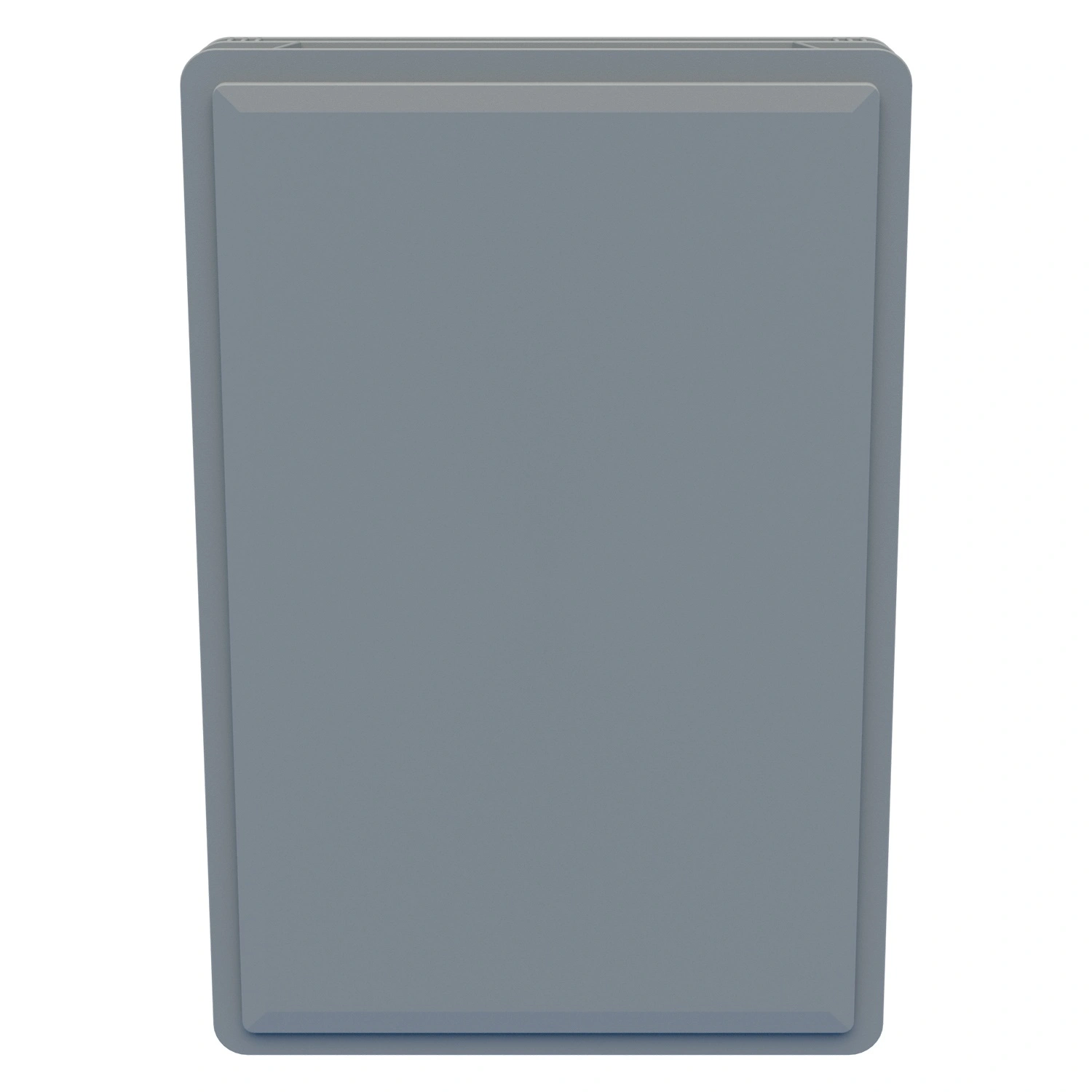 Пищевой ящик универсальный 600х400х75 мм iPlast светло-серый ЭКО со сплошными стенками и дном