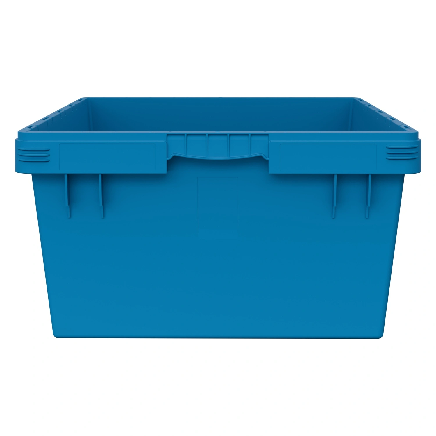 Вкладываемый контейнер INSTORE KVR-8634.1 800х600х340 мм iPlast голубой с усиленным дном и штабельным упором