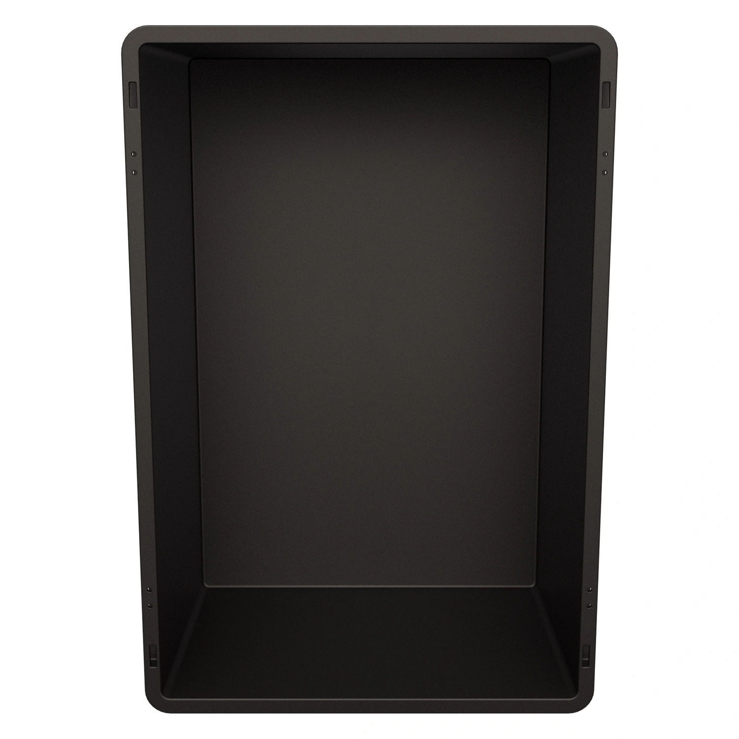 Евроконтейнер ЕС-6422.2 600х400х220 мм iPlast чёрный ЭКО со сплошным дном, закрытыми ручками