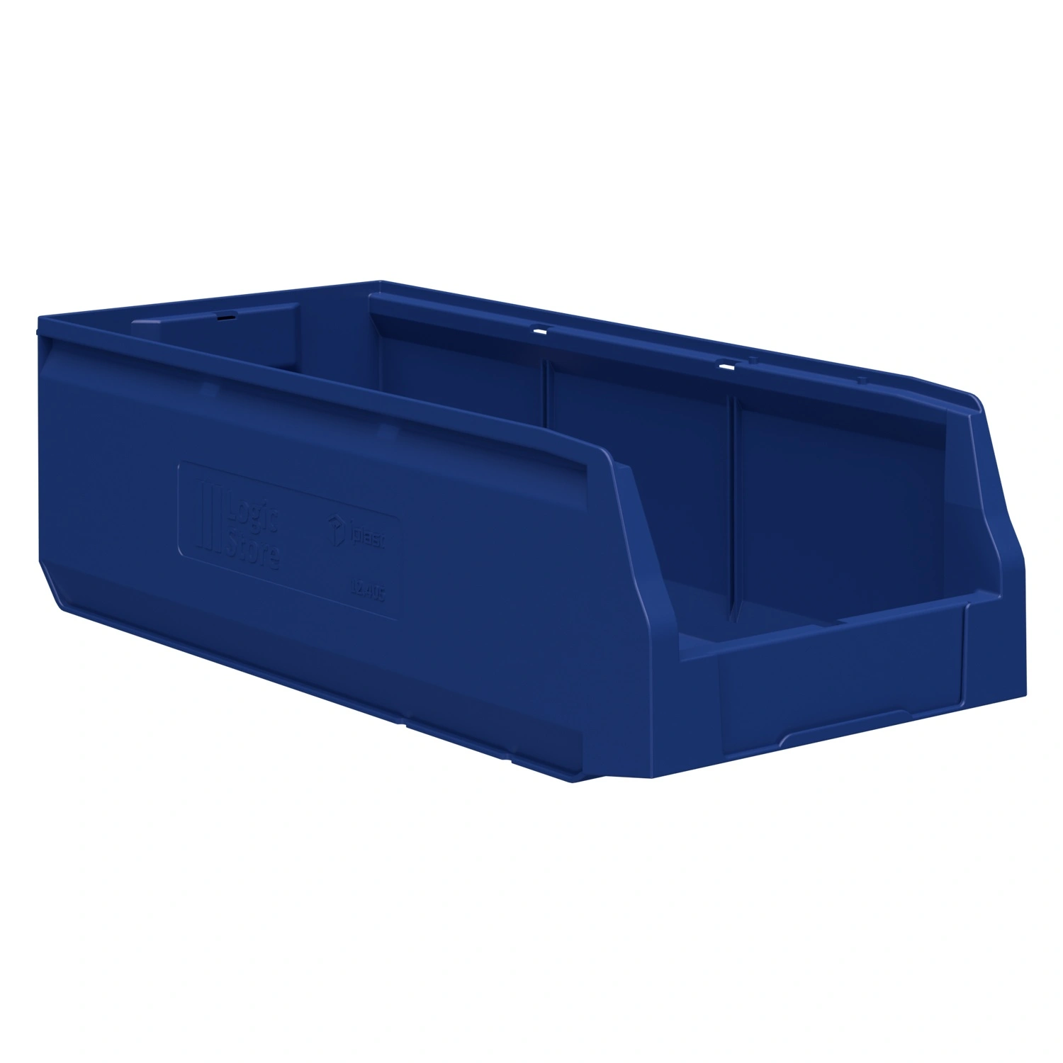 Складской лоток Logic Store 500х225х150 мм iPlast синий индиго с отверстиями для перегородок N1 (12.405.1)