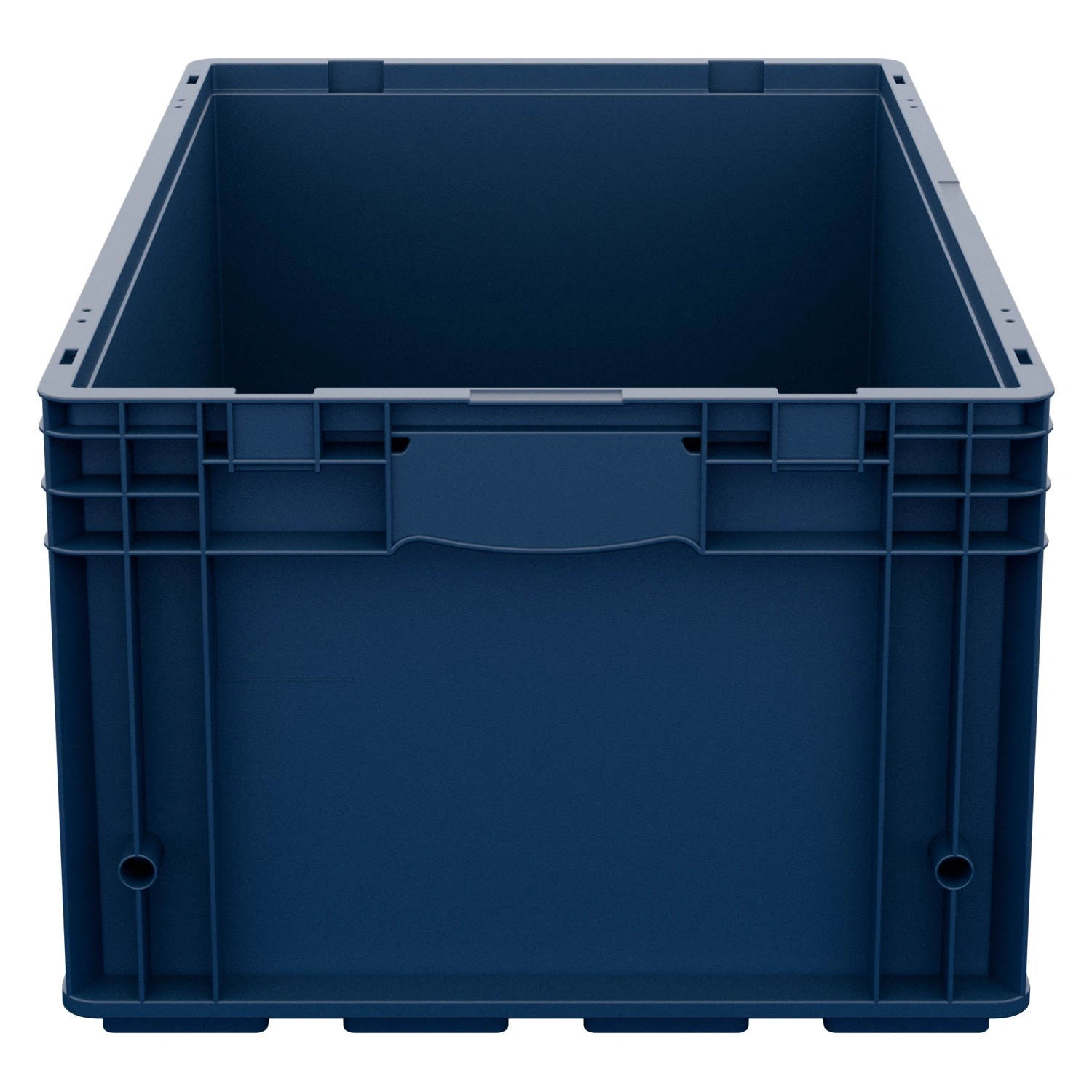 Ящик R-KLT 6429 594х396х280 мм iPlast синий индиго с усиленным дном