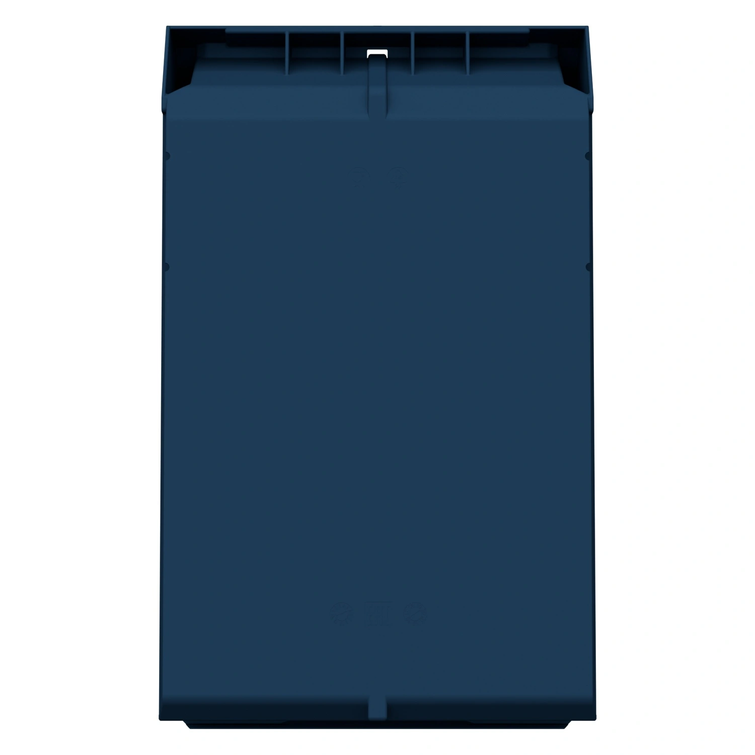 Складской лоток Logic Store 500х300х250 мм iPlast синий индиго с отверстиями для перегородок N1 (12.407.1)