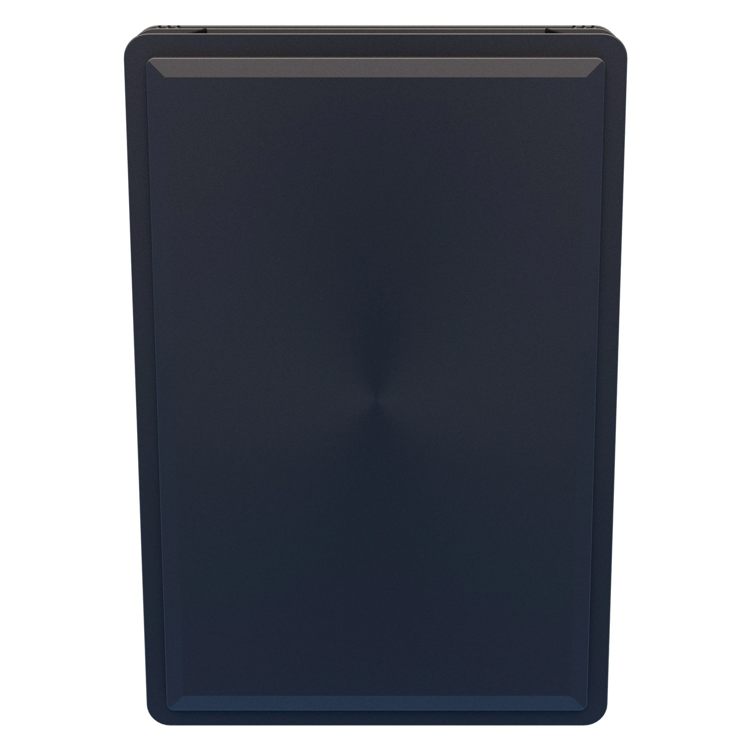 Пищевой ящик универсальный 600х400х75 мм iPlast чёрный ЭКО со сплошными стенками и дном