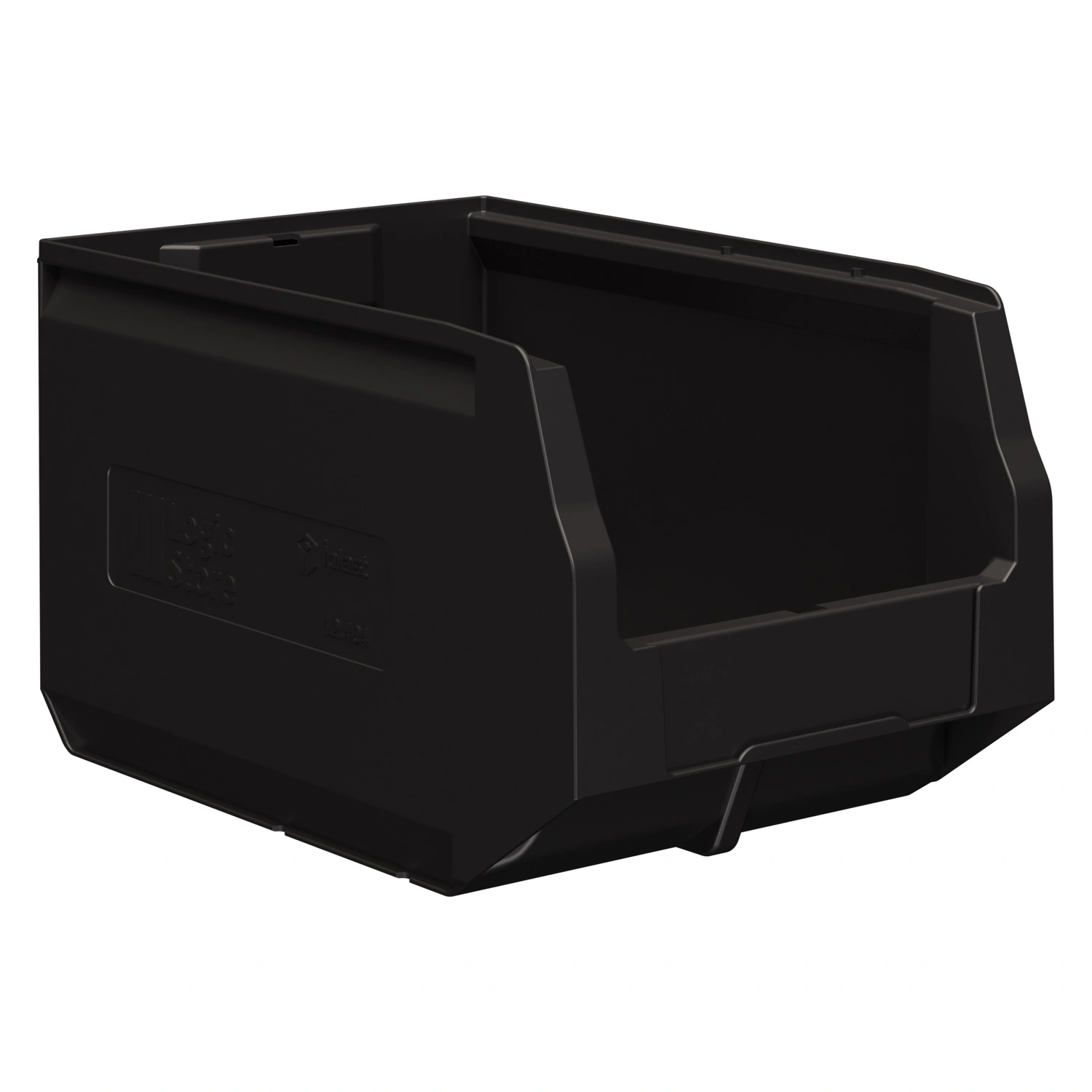 Складской лоток Logic Store 350x225x200 мм iPlast чёрный ЭКО с отверстиями для продольной перегородки Складской лоток Logic Store 350x225x200 мм iPlast чёрный ЭКО с отверстиями для продольной перегородки