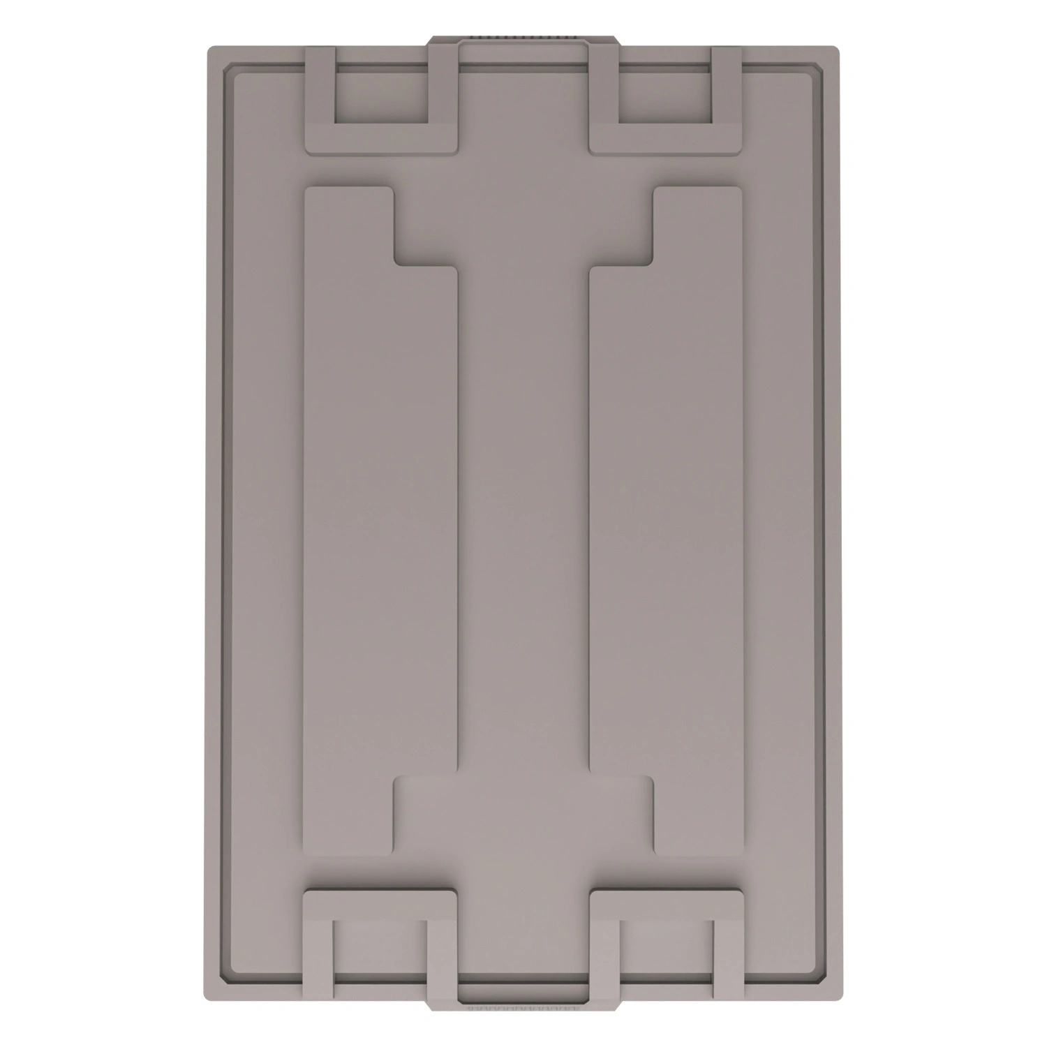 Крышка разборного контейнера Polybox 1200x800x50 мм iPlast серая